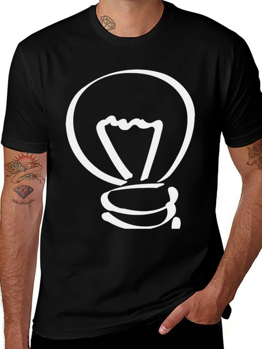Creative Idea Light Bulb Graphic T-Shirt