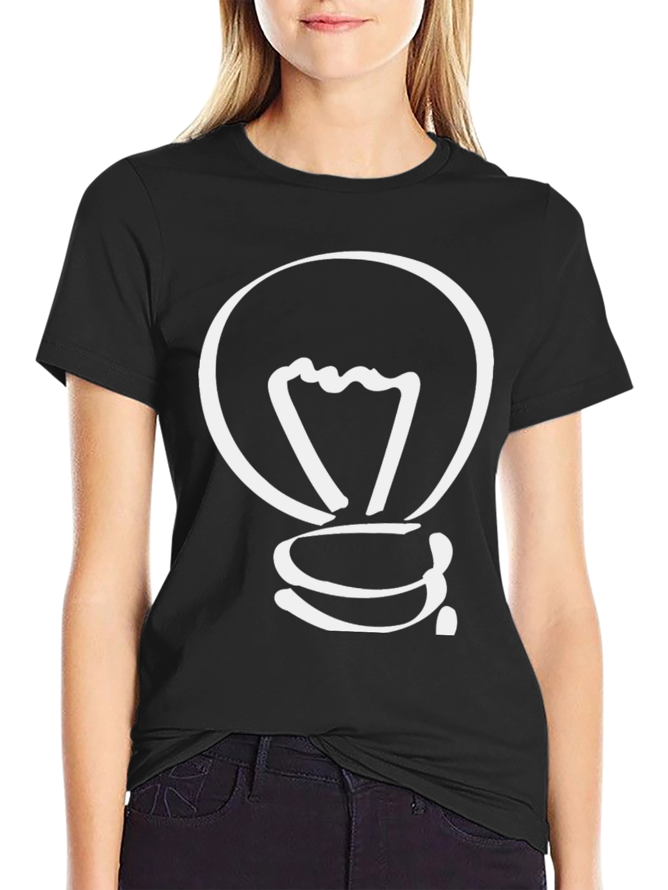 Creative Idea Light Bulb Graphic T-Shirt