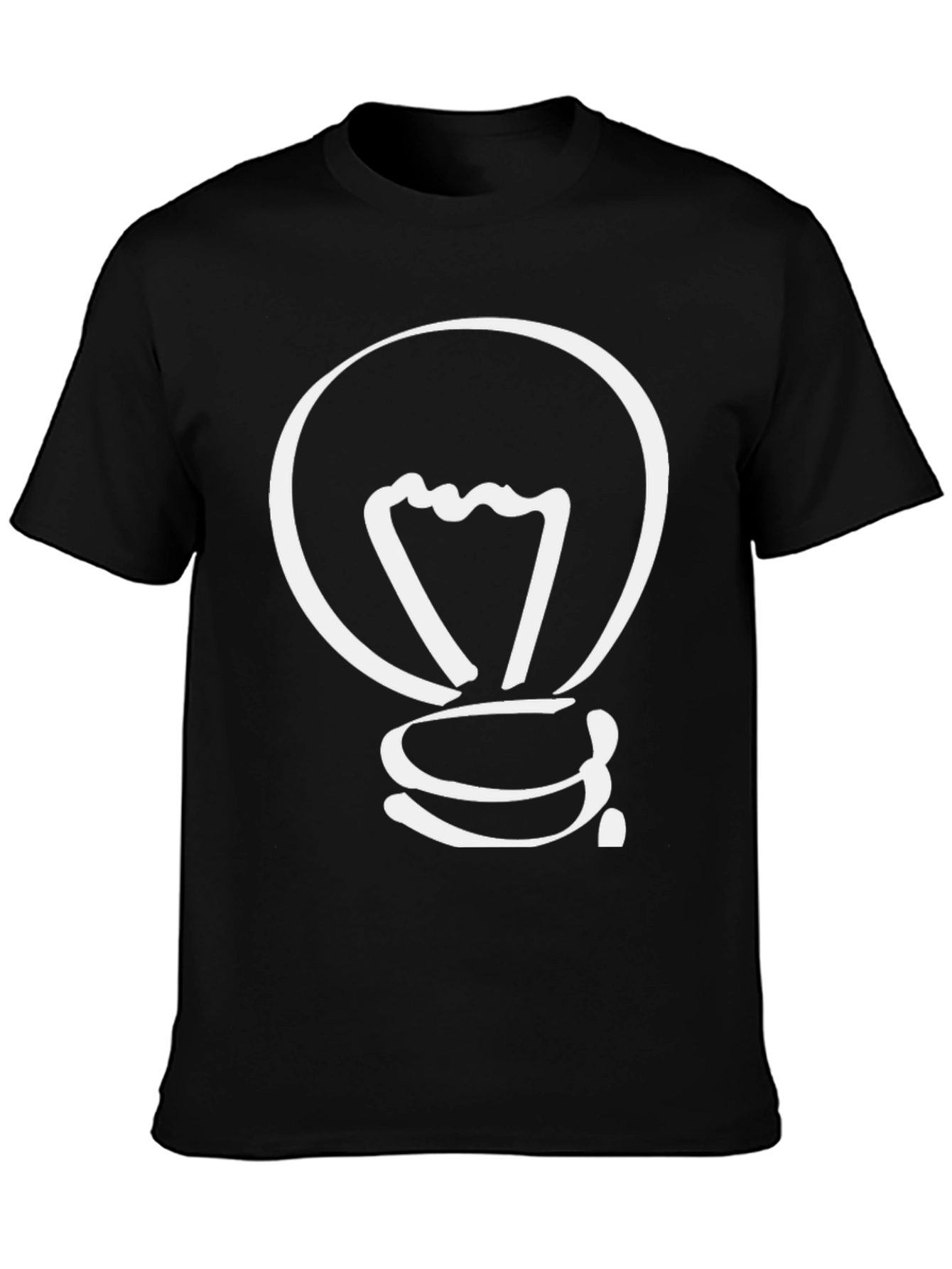 Creative Idea Light Bulb Graphic T-Shirt