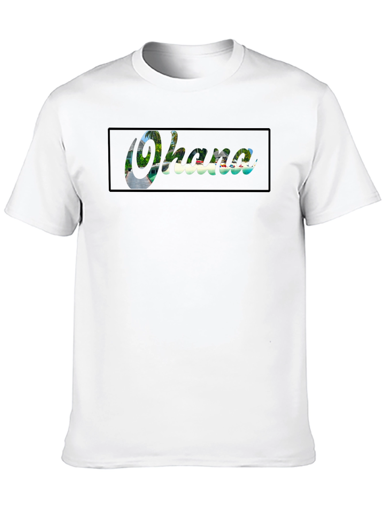 Ohana T-Shirt - Tropical Paradise Design