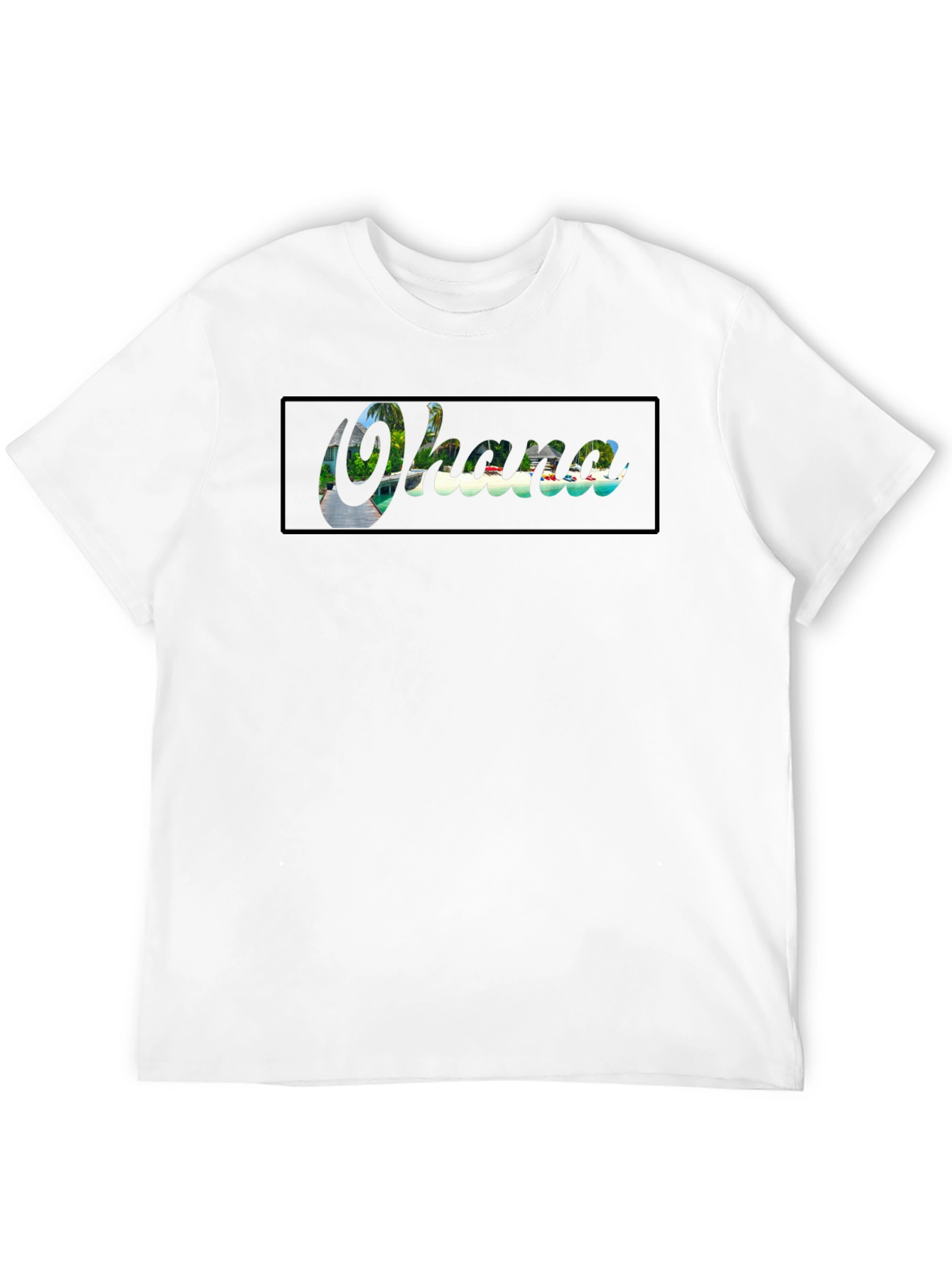 Ohana T-Shirt - Tropical Paradise Design