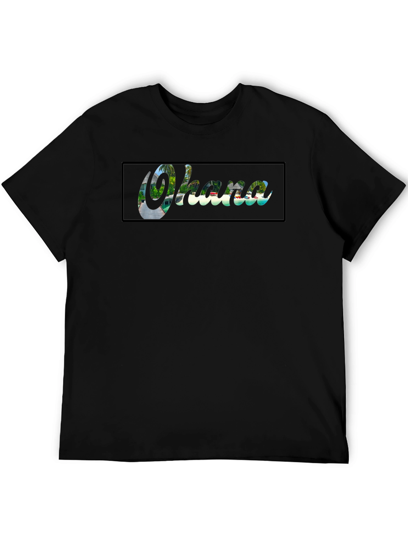 Ohana T-Shirt - Tropical Paradise Design