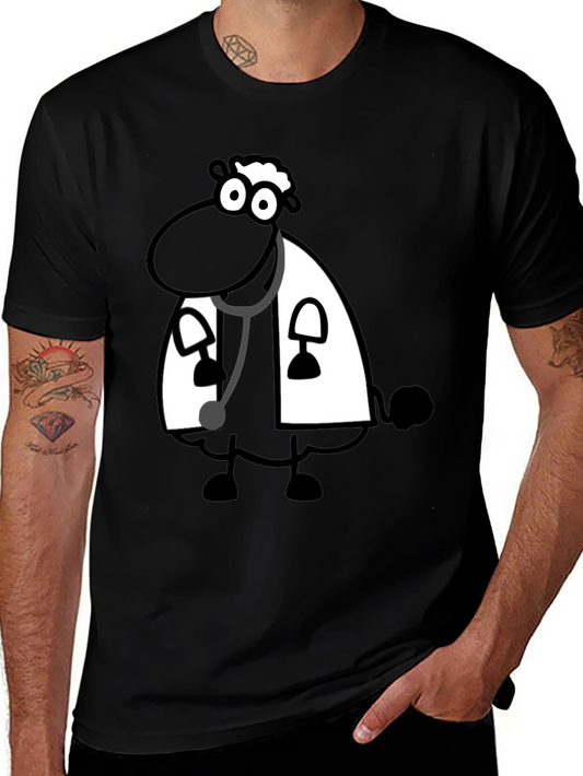 Black Sheep Doctor T-Shirt - Cartoon Style