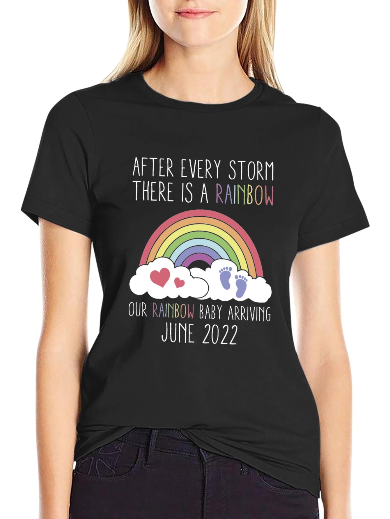 Rainbow Baby Arrival T-Shirt June 2022