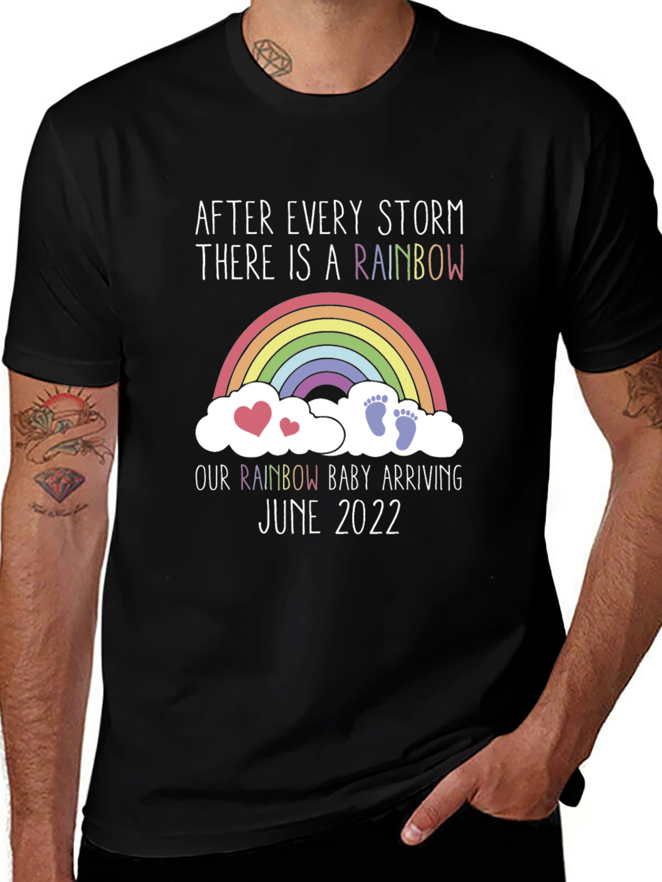 Rainbow Baby Arrival T-Shirt June 2022