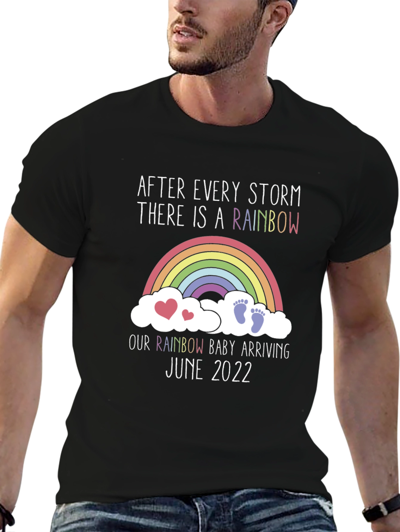 Rainbow Baby Arrival T-Shirt June 2022