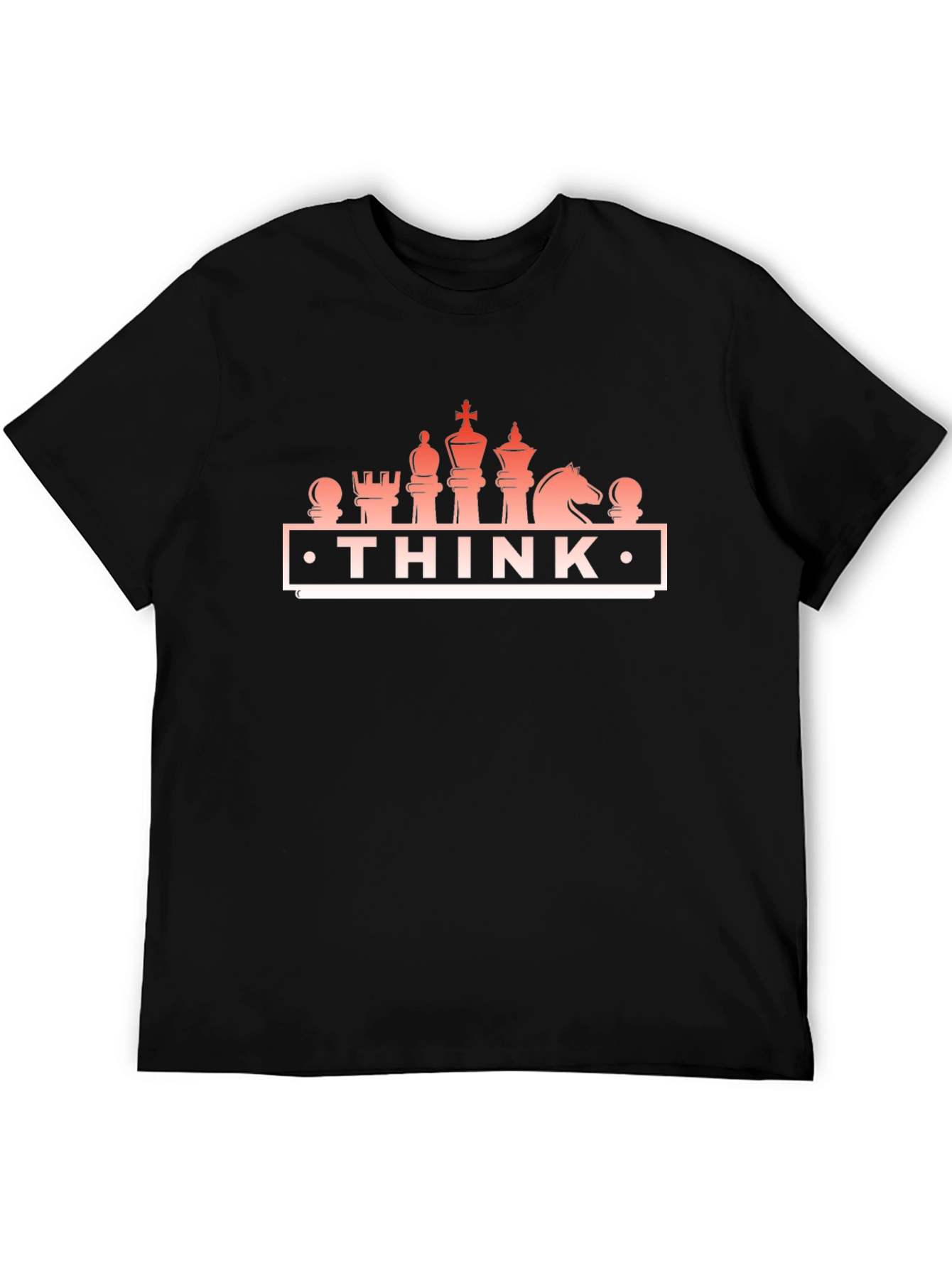 Think Chess Graphic T-Shirt - Mens Black Tee