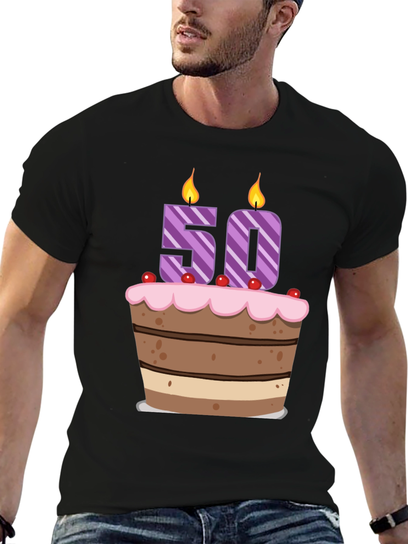 50th Birthday Cake T-Shirt