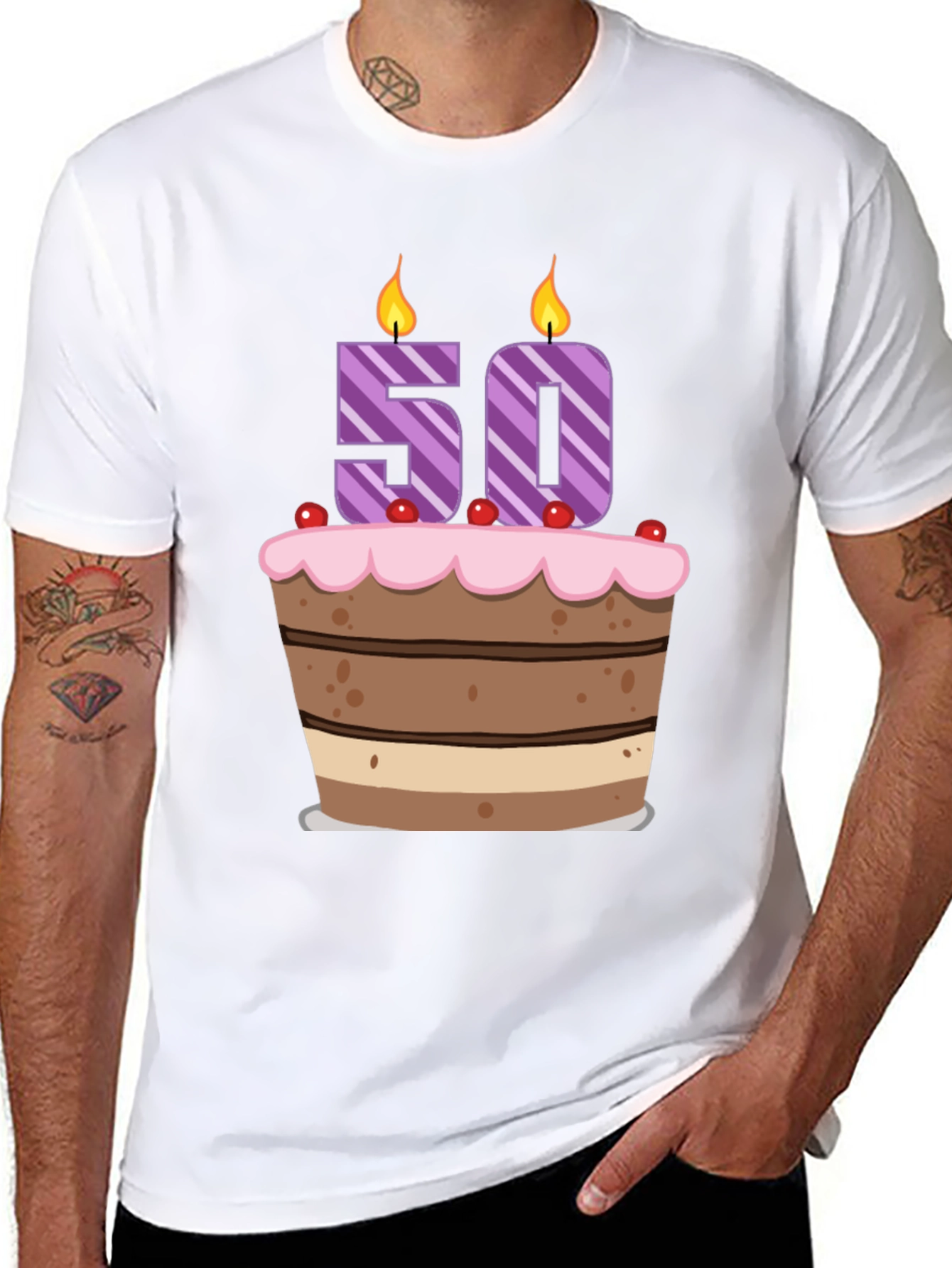 50th Birthday Cake T-Shirt