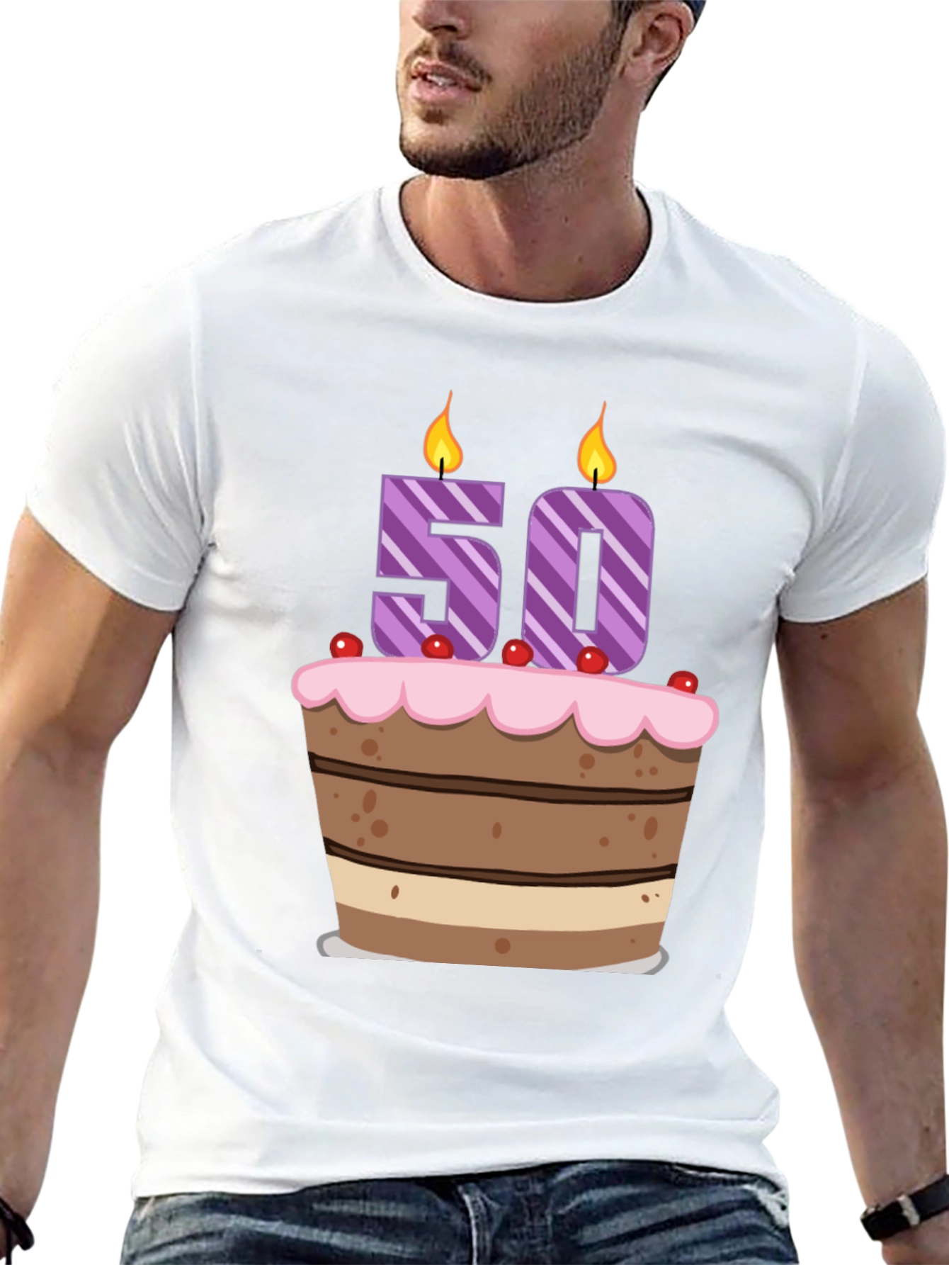 50th Birthday Cake T-Shirt