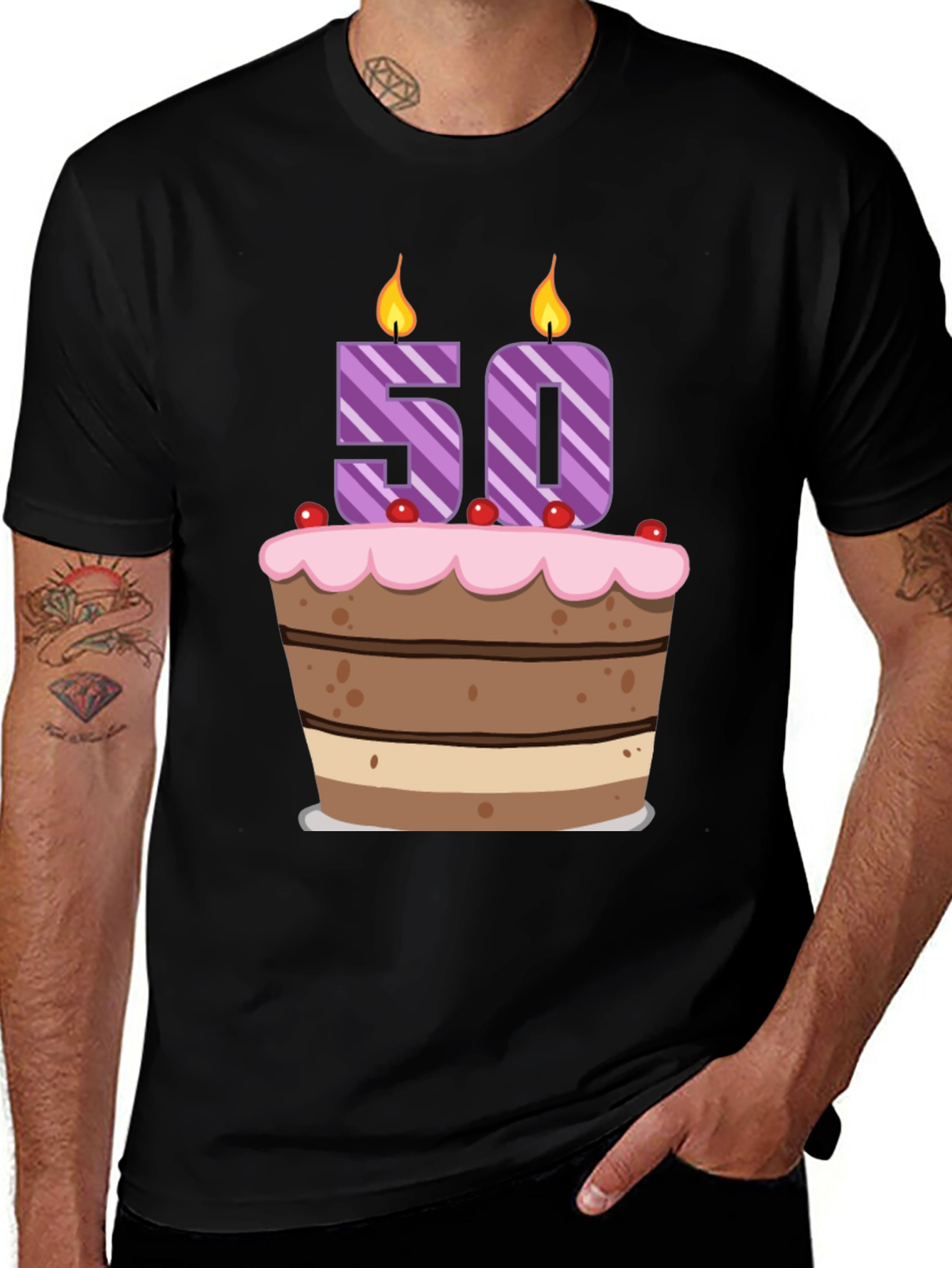50th Birthday Cake T-Shirt
