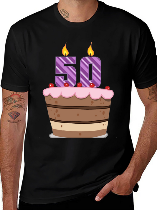 50th Birthday Cake T-Shirt
