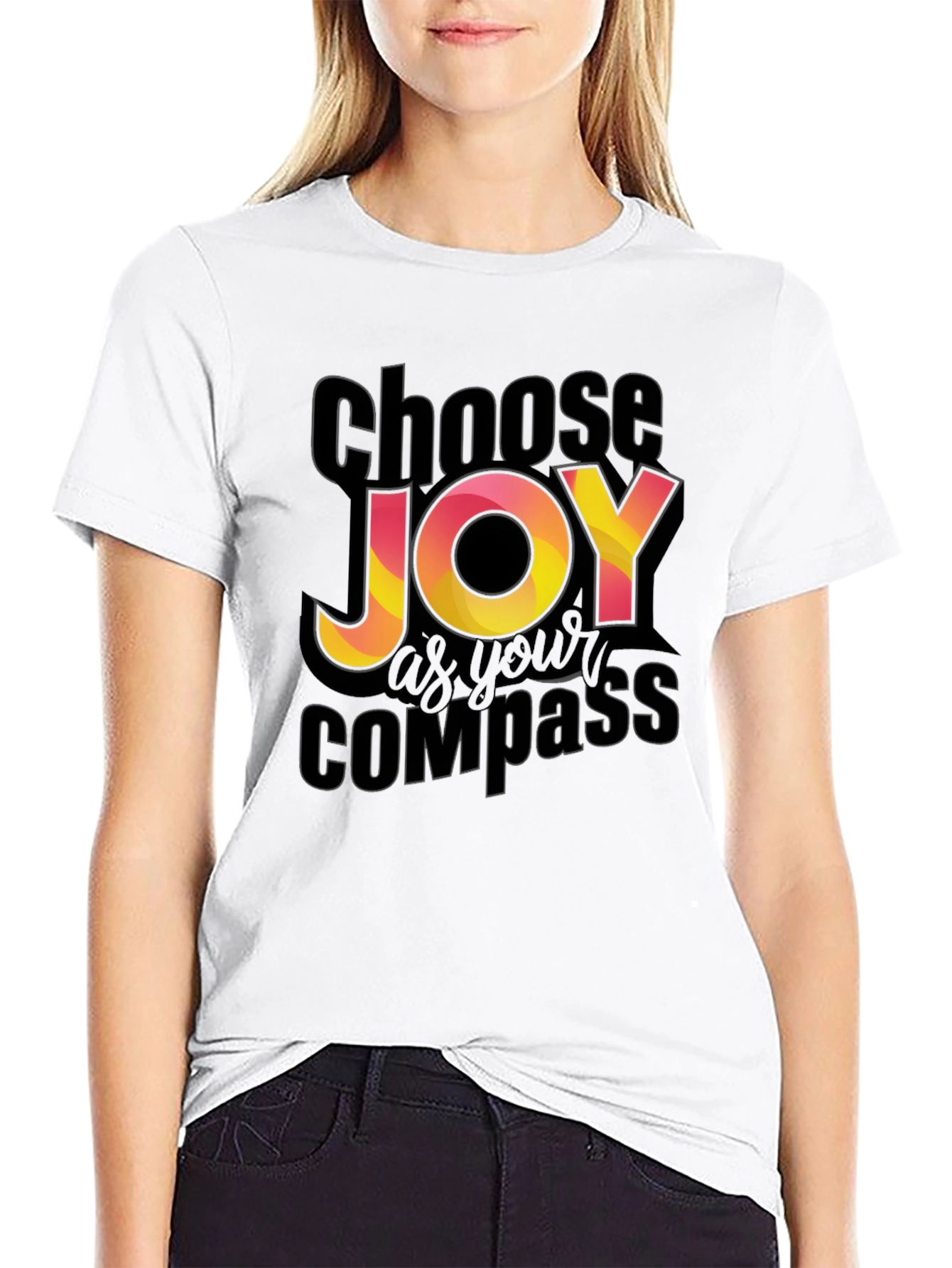 Choose Joy Compass Graphic T-Shirt
