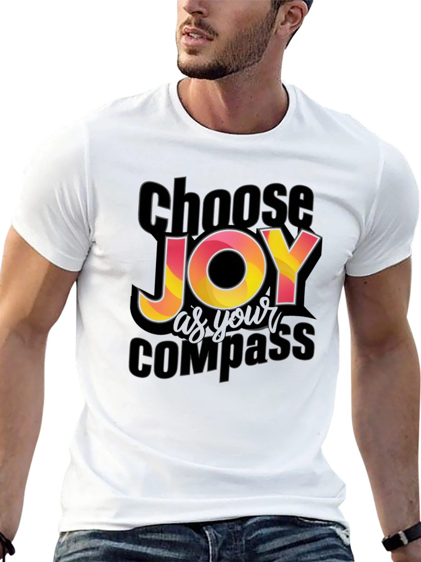 Choose Joy Compass Graphic T-Shirt