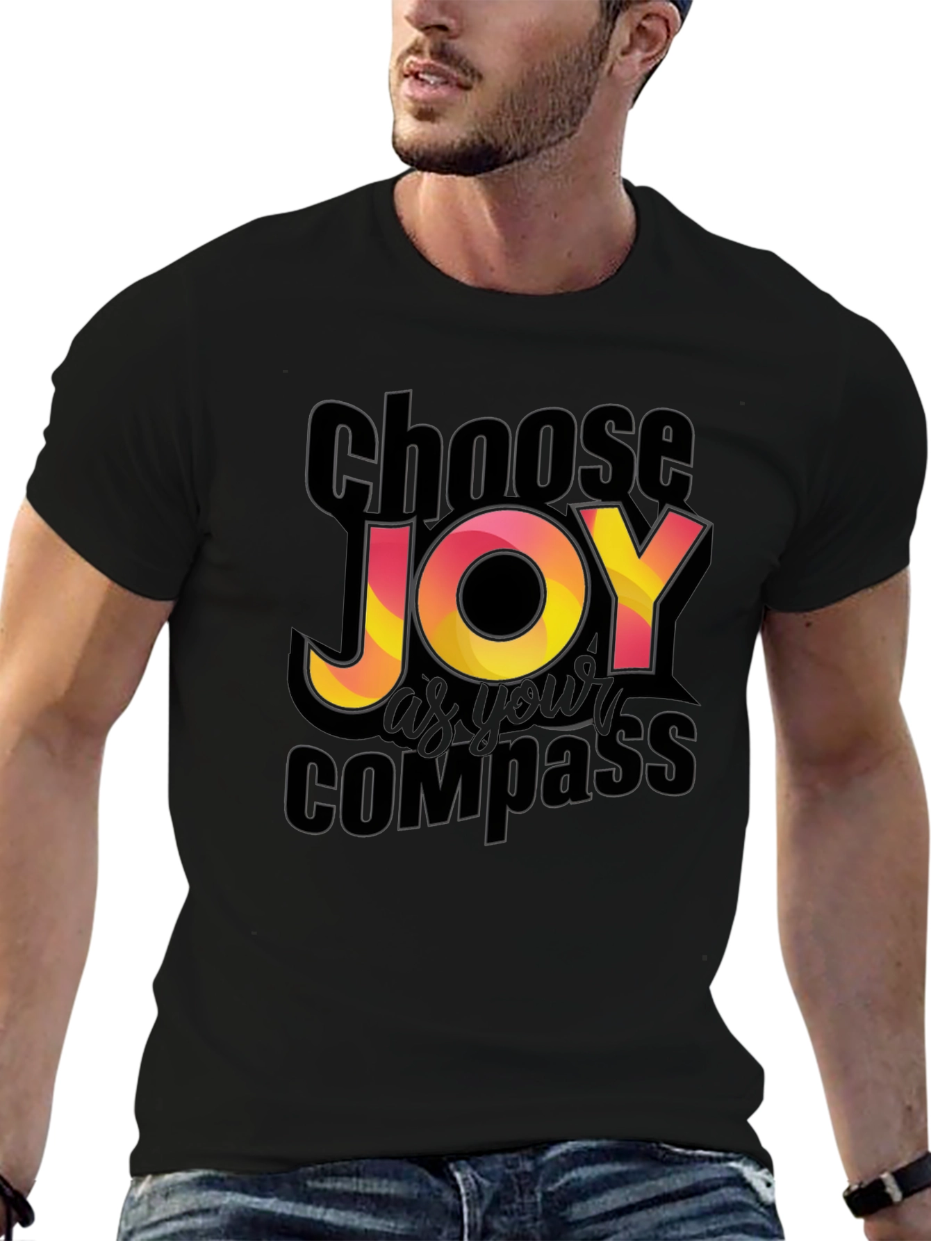 Choose Joy Compass Graphic T-Shirt