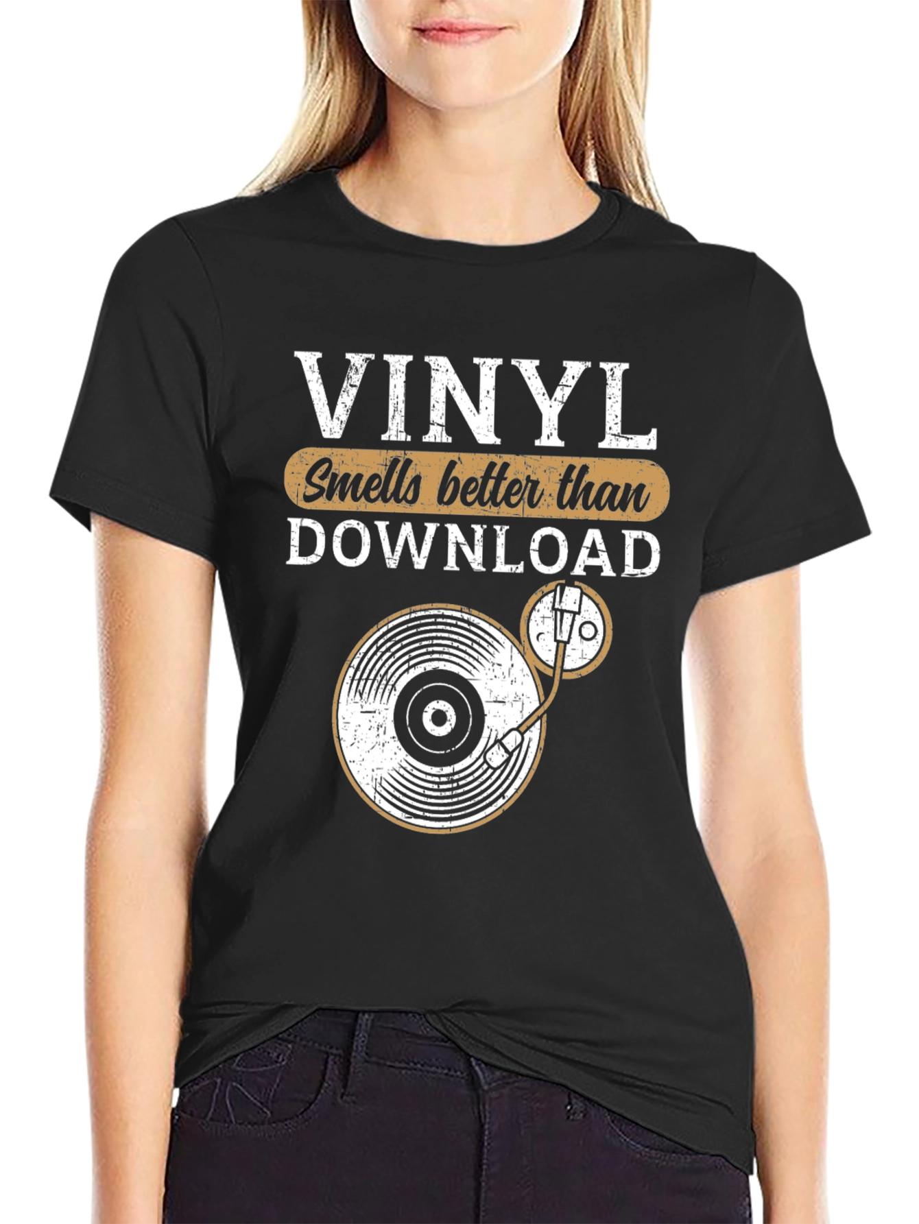 Vinyl Smells Better T-Shirt - Music Lover Tee