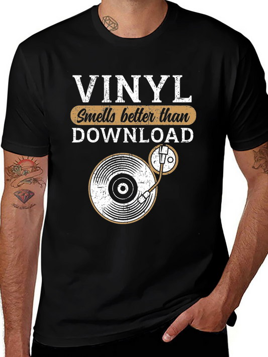 Vinyl Smells Better T-Shirt - Music Lover Tee