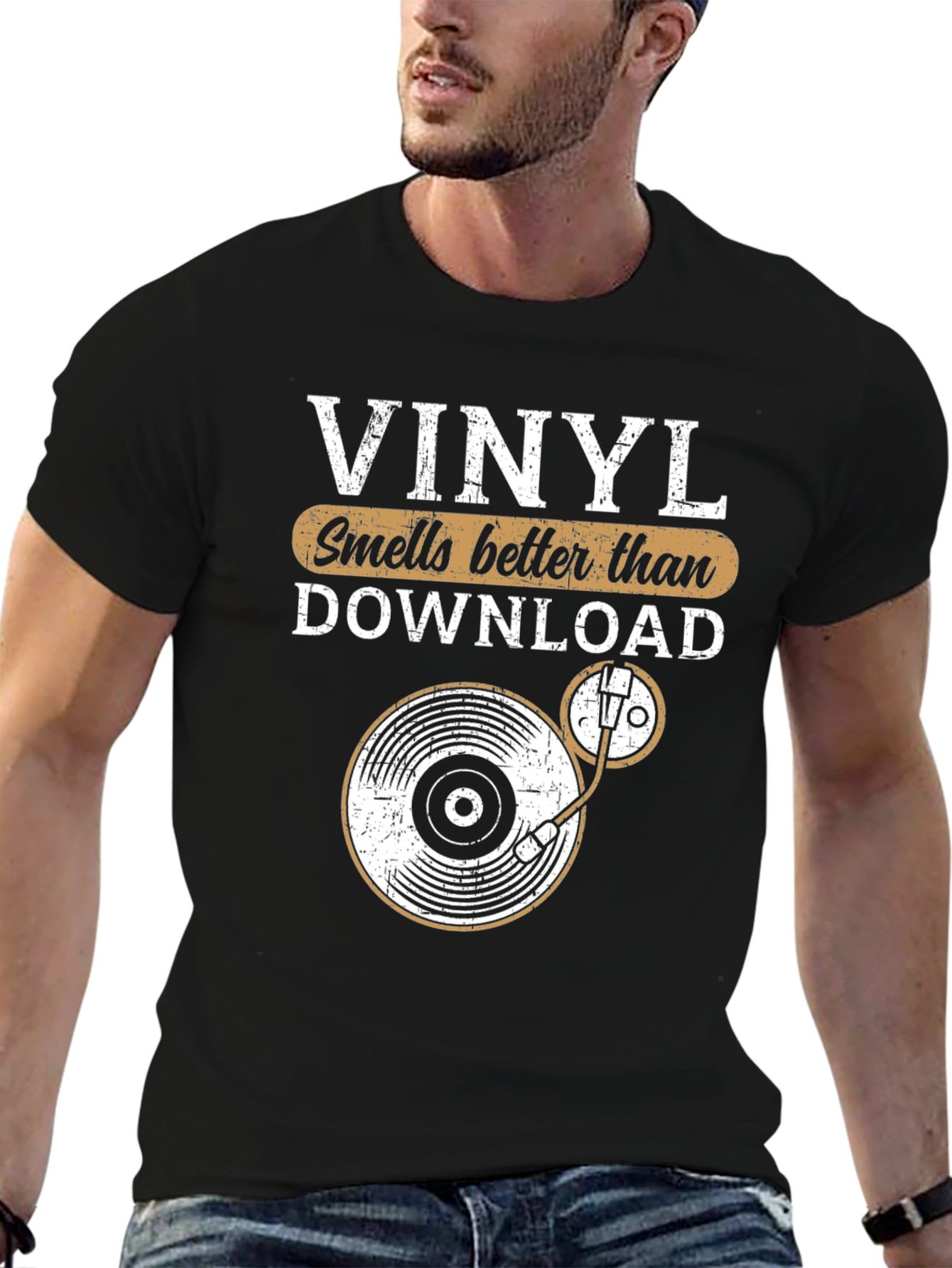 Vinyl Smells Better T-Shirt - Music Lover Tee