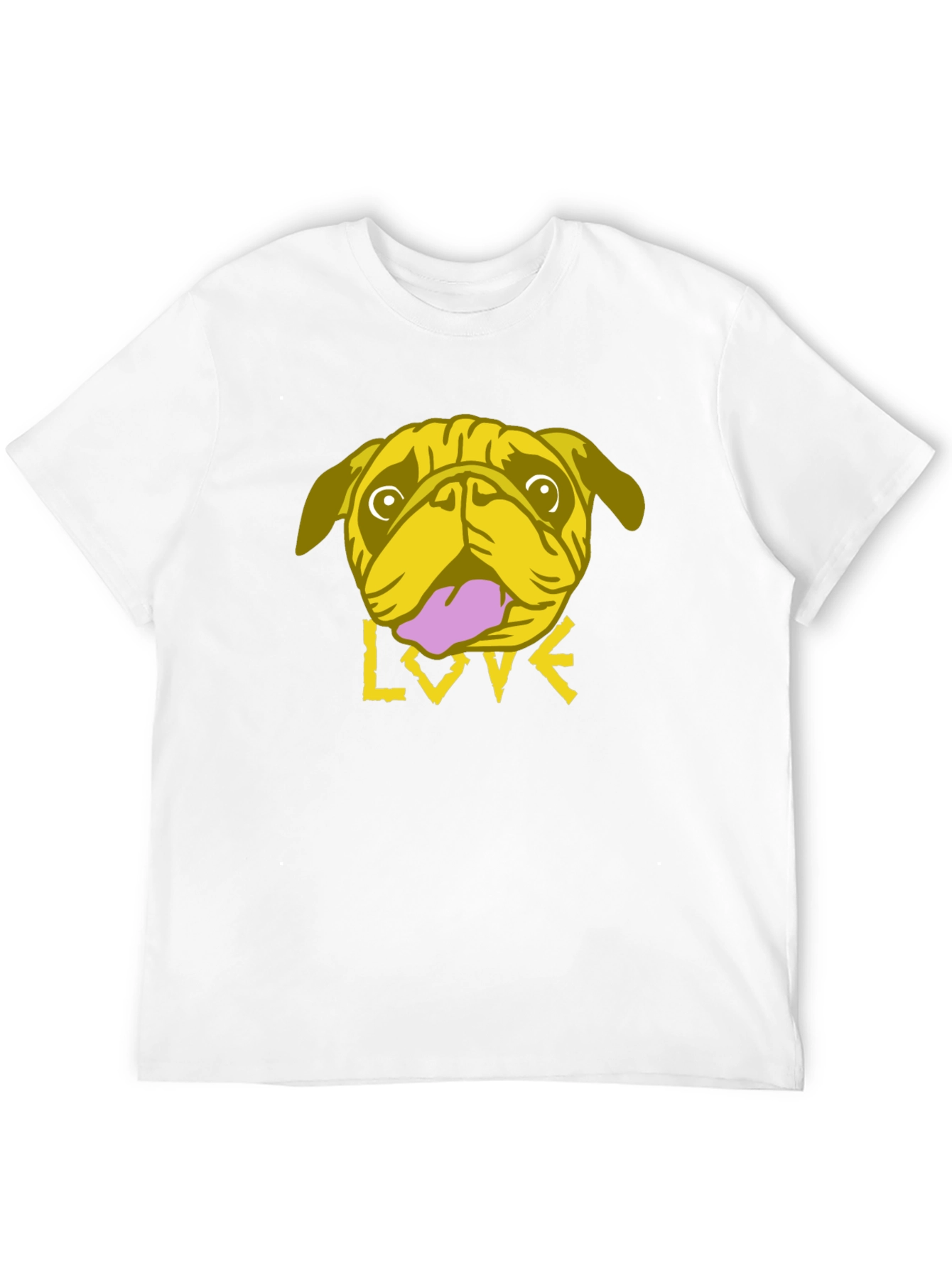 Pug Love Graphic Tee - Trendy Black T-Shirt
