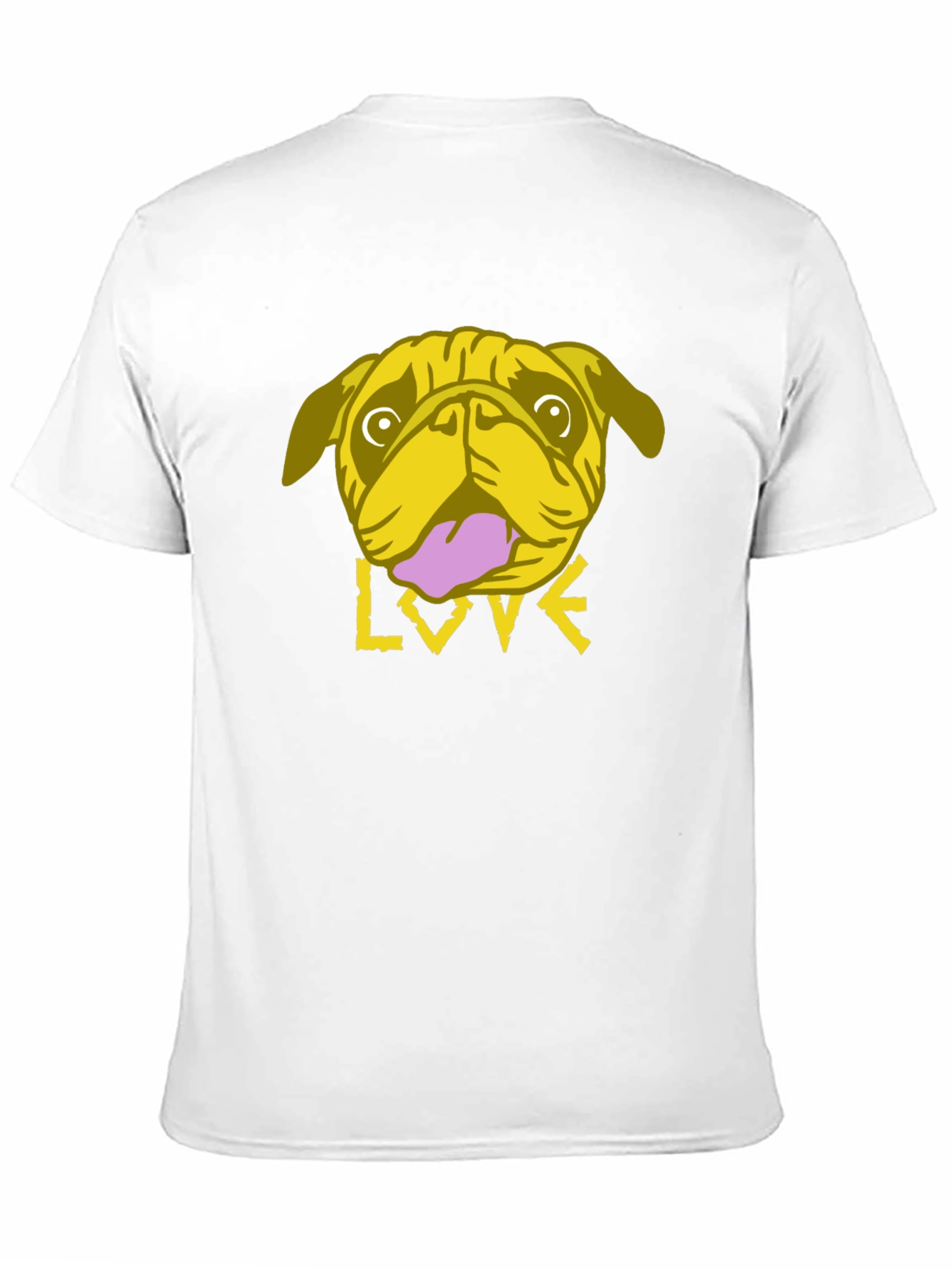 Pug Love Graphic Tee - Trendy Black T-Shirt