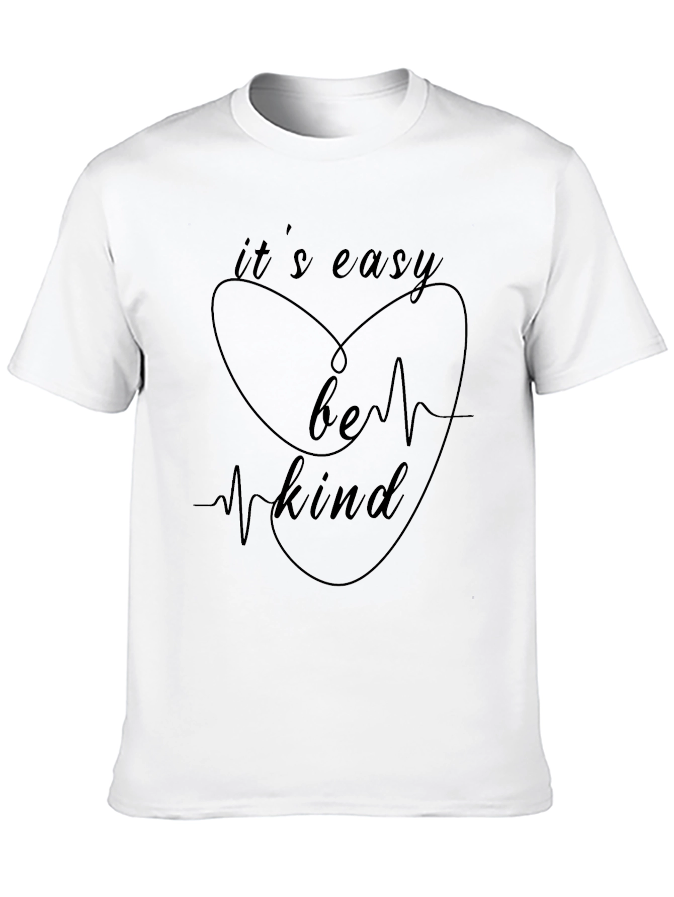 Its Easy Be Kind Graphic Tee - Black