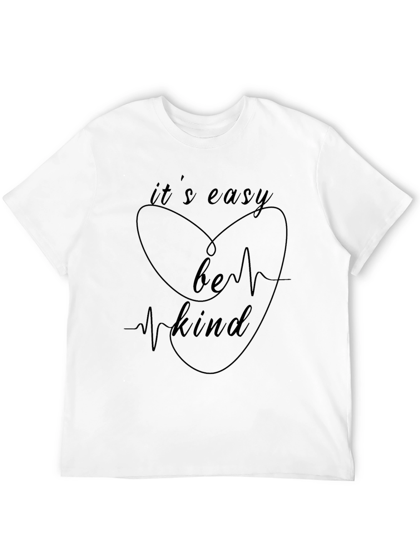 Its Easy Be Kind Graphic Tee - Black