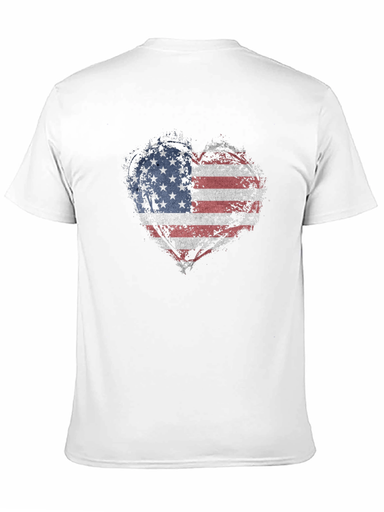 USA Flag Heart Graphic T-Shirt