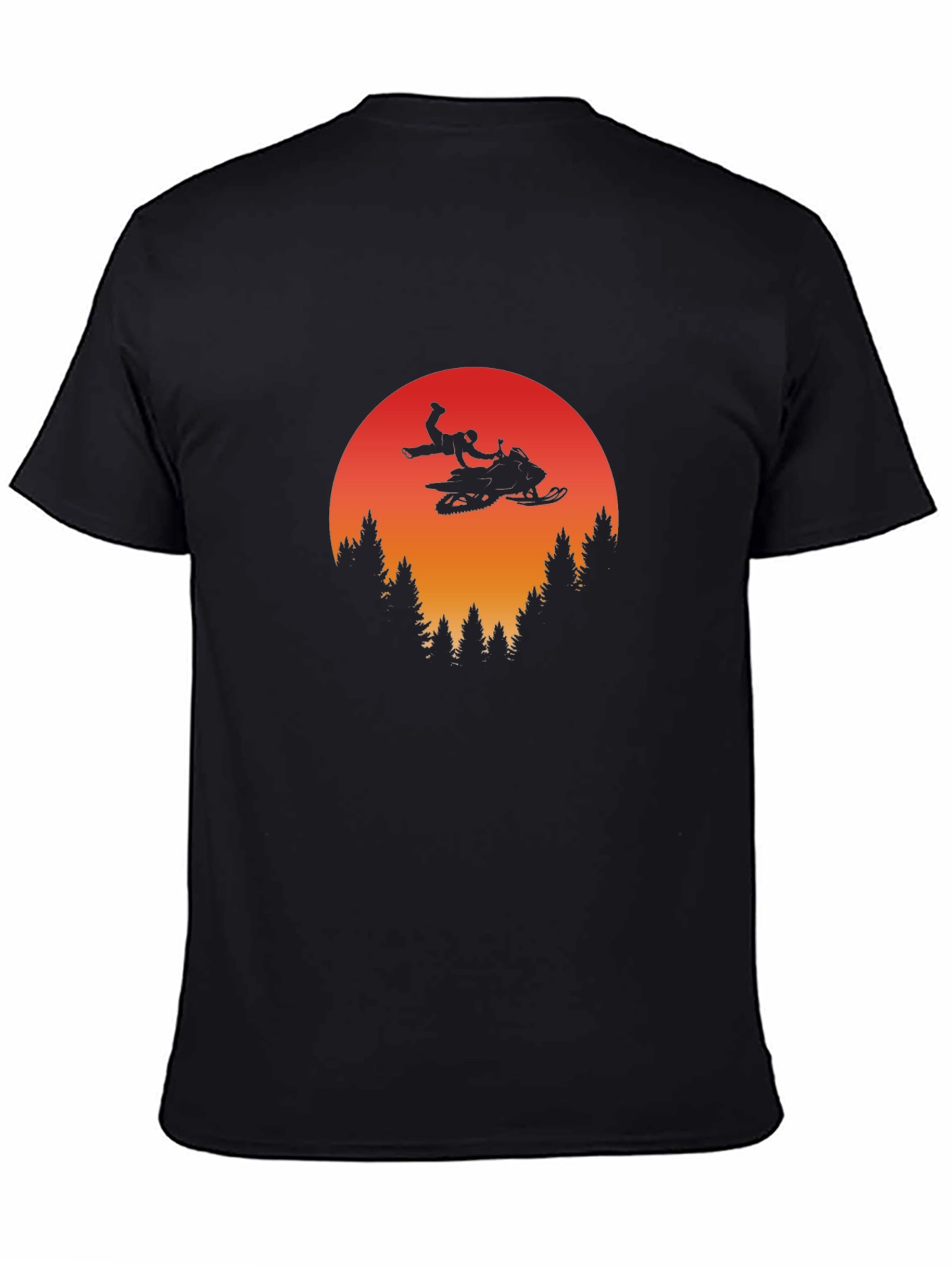 Snowmobile Sunset Graphic Tee