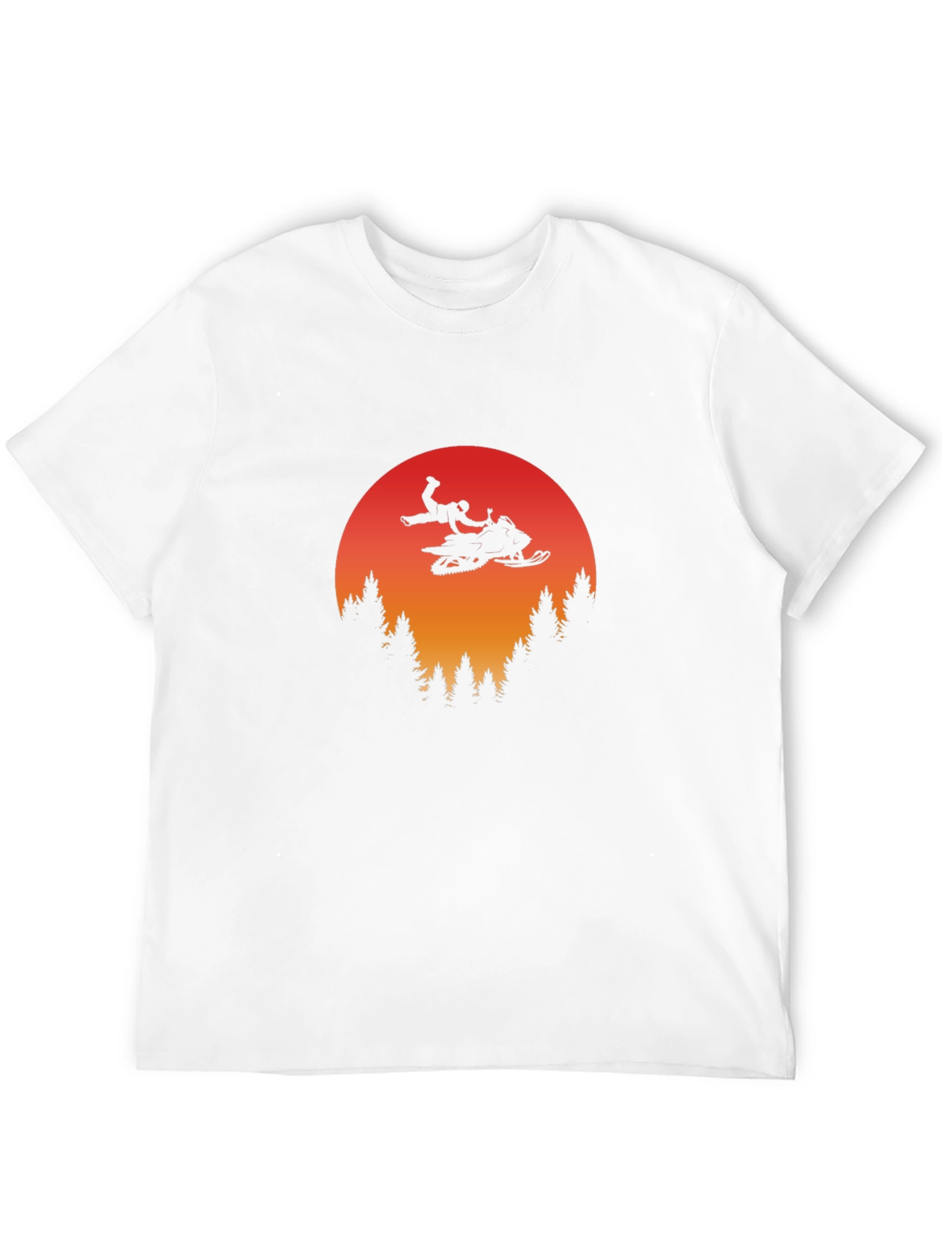Snowmobile Sunset Graphic Tee