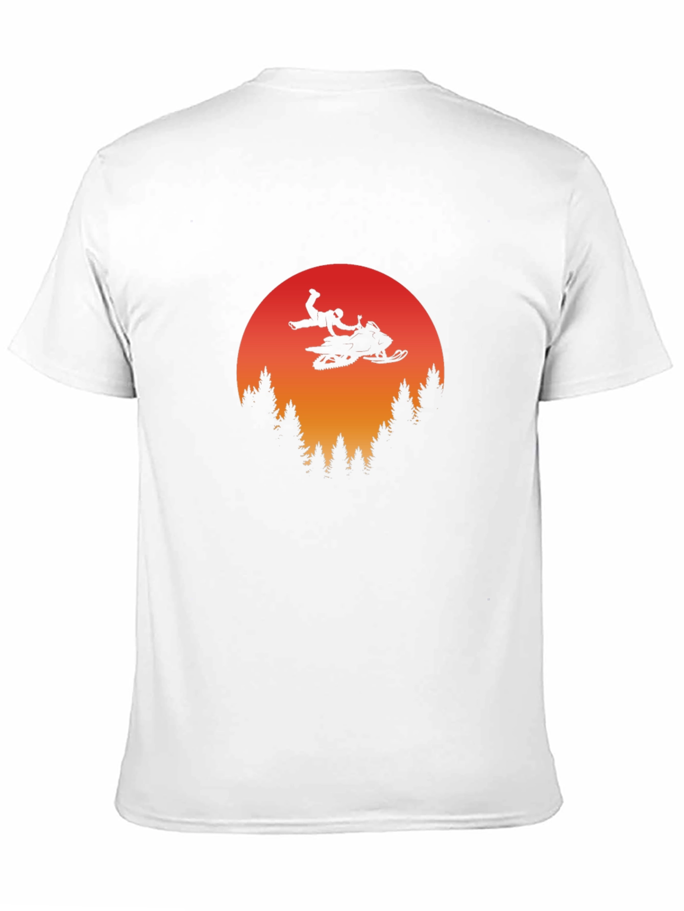 Snowmobile Sunset Graphic Tee
