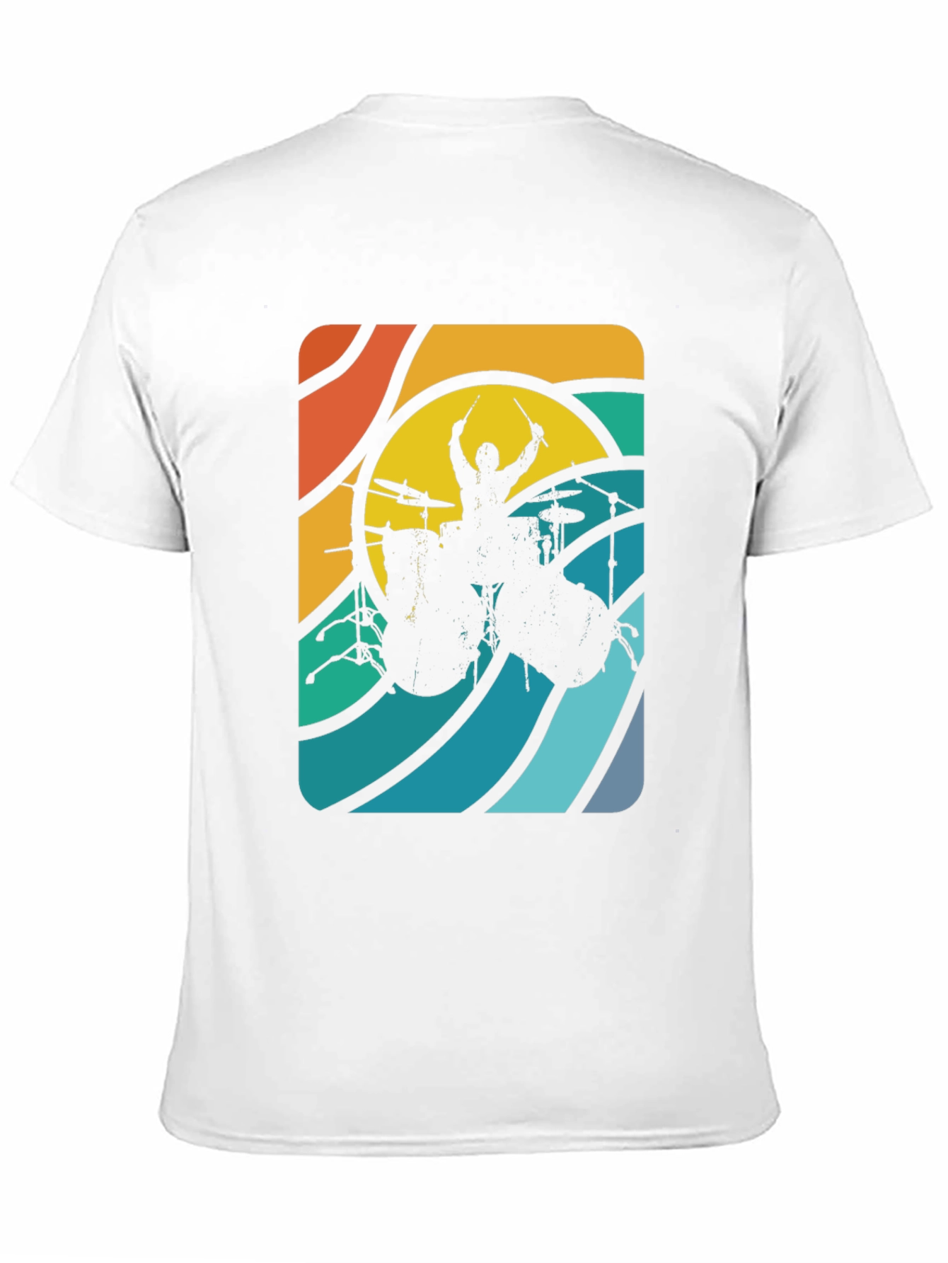 Retro Drummer Graphic Tee - Cool Musician T-Shirt