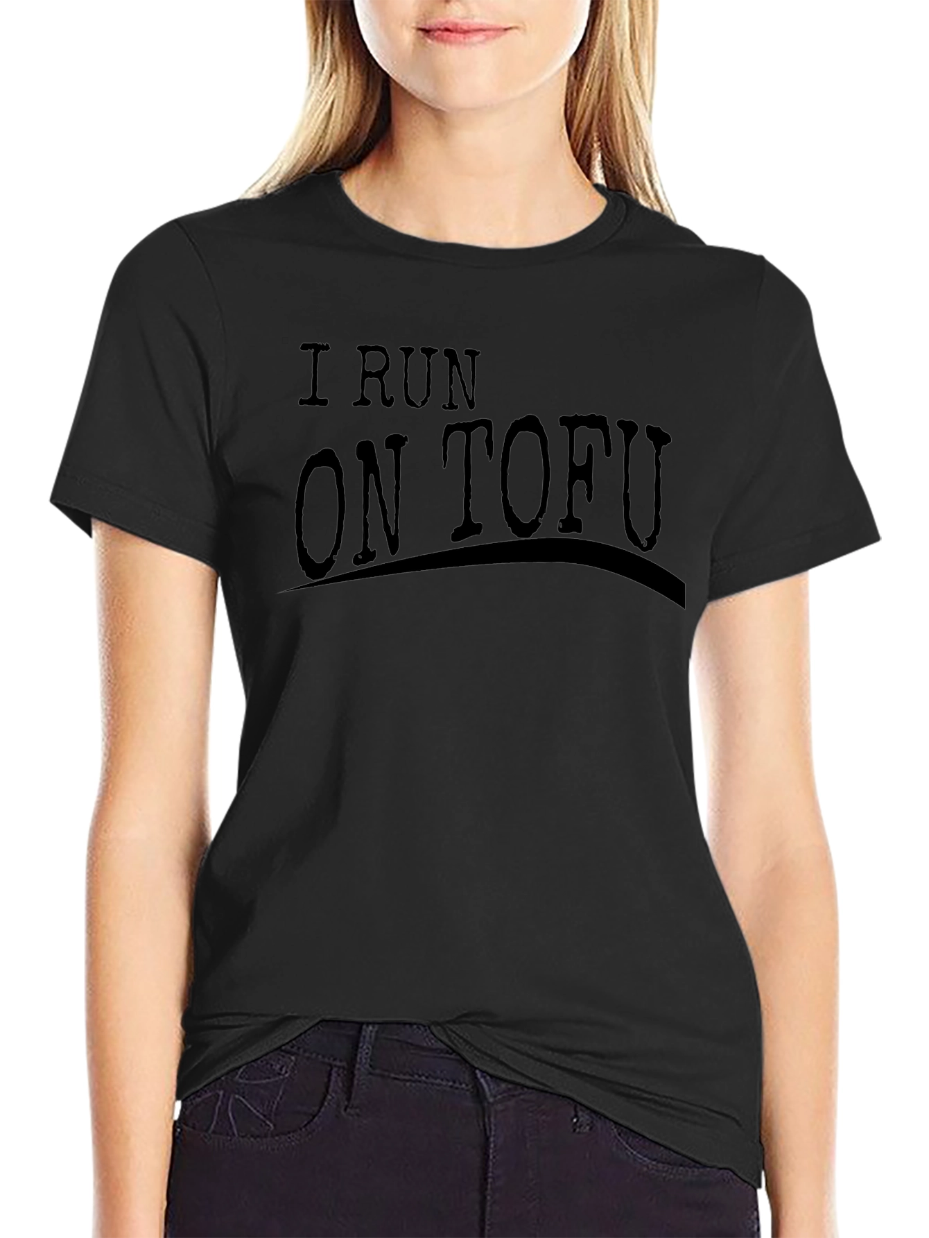 I Run On Tofu Graphic T-Shirt