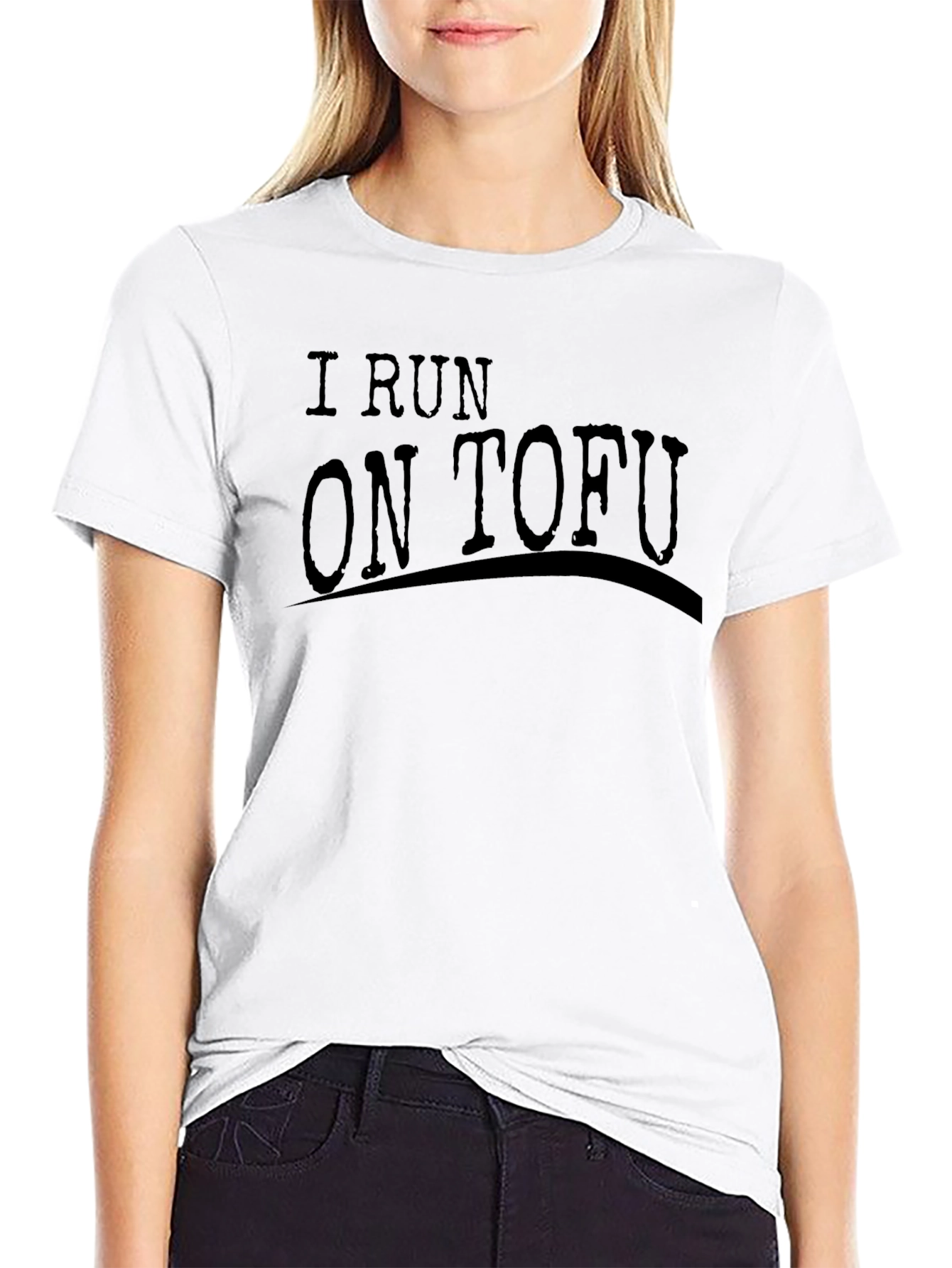 I Run On Tofu Graphic T-Shirt