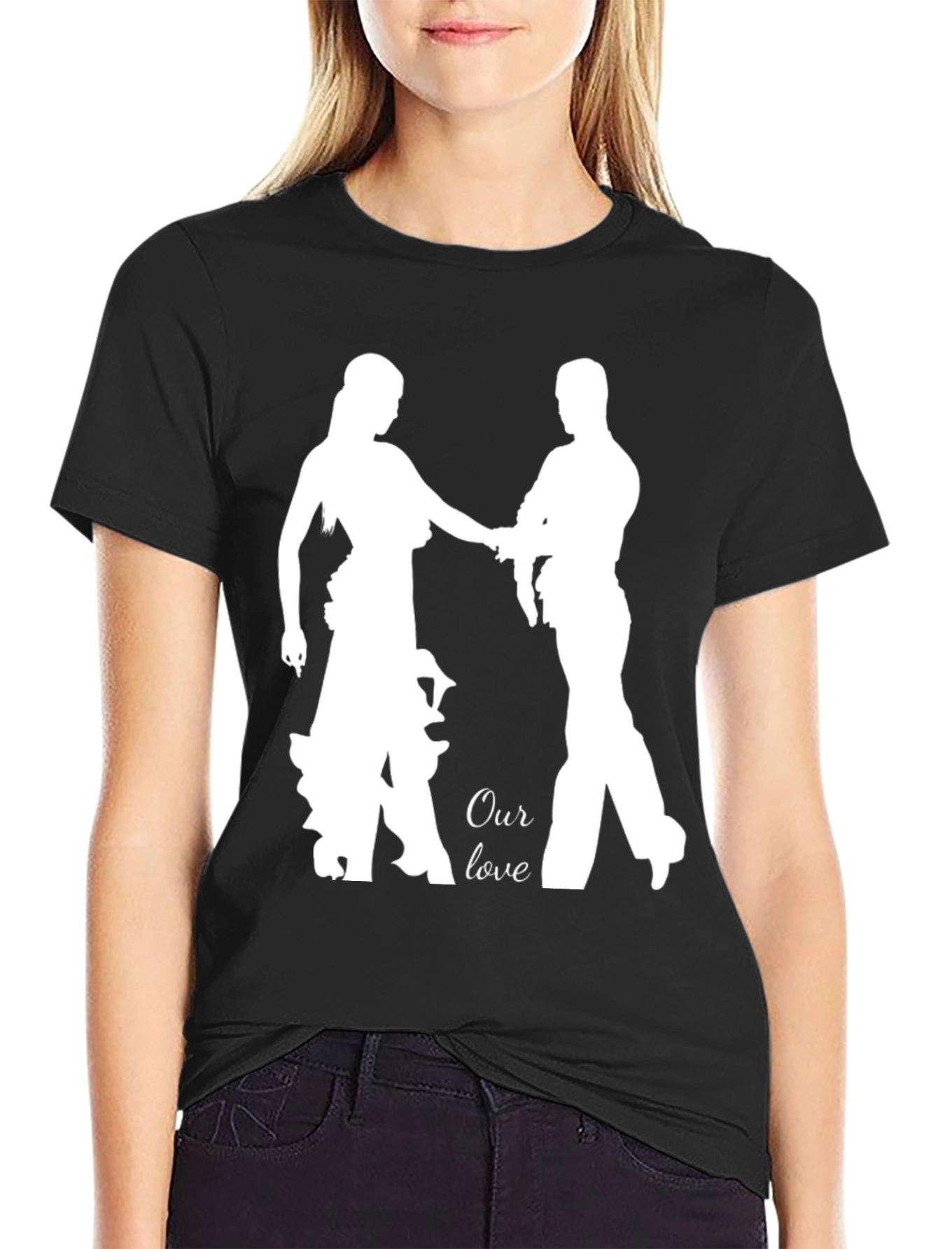 Romantic Our Love Dance Silhouette T-Shirt