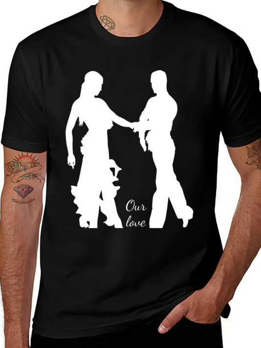 Romantic Our Love Dance Silhouette T-Shirt