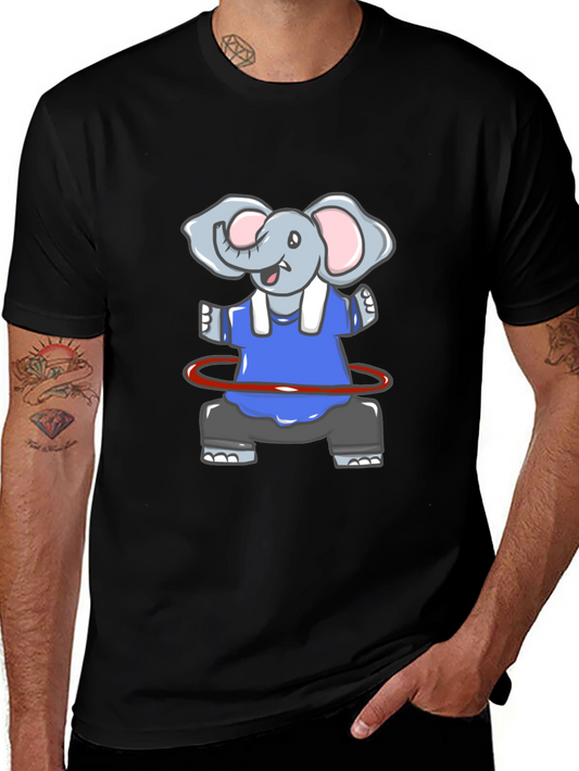 Cute Elephant Hula Hoop T-Shirt