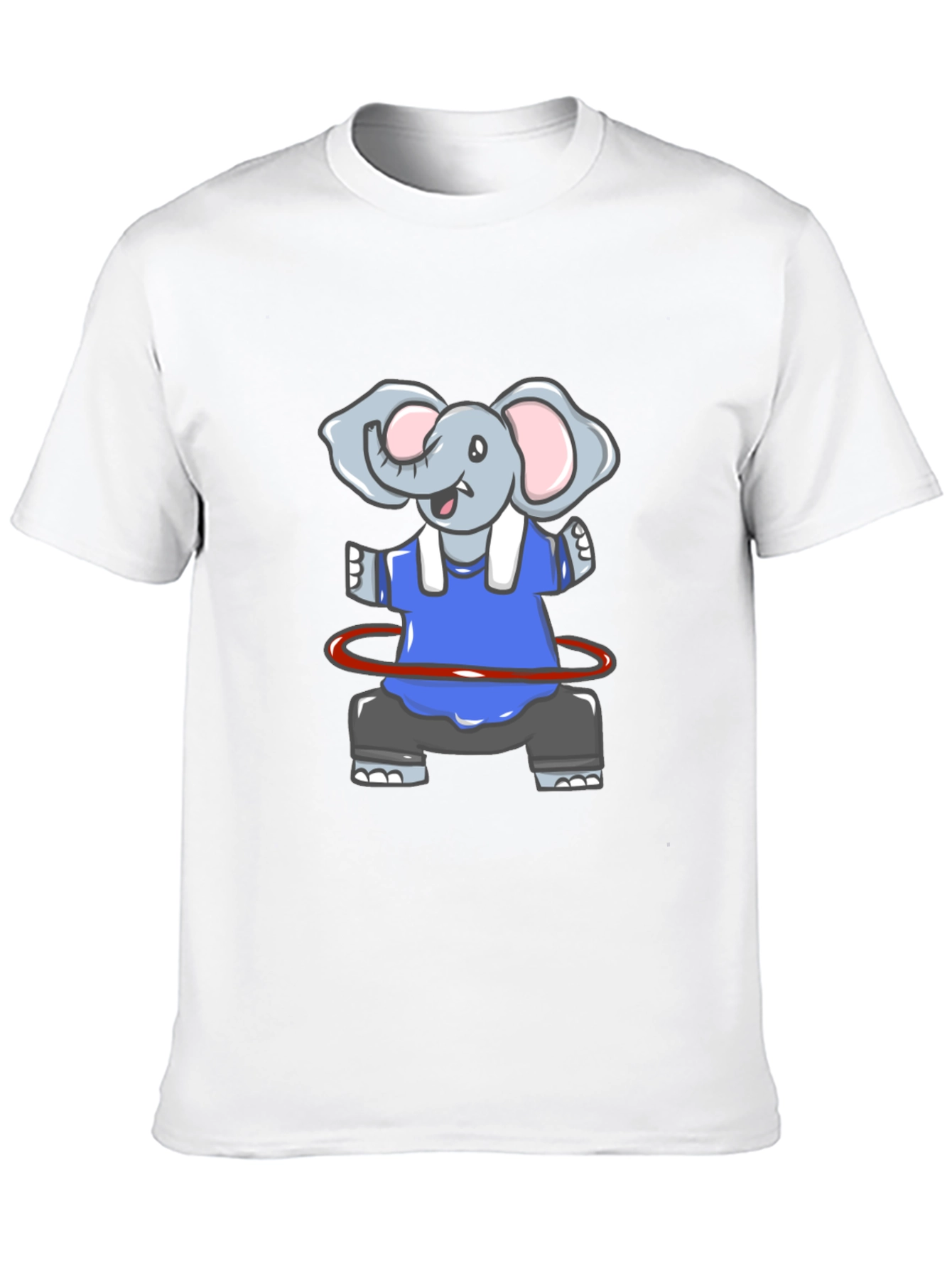 Cute Elephant Hula Hoop T-Shirt
