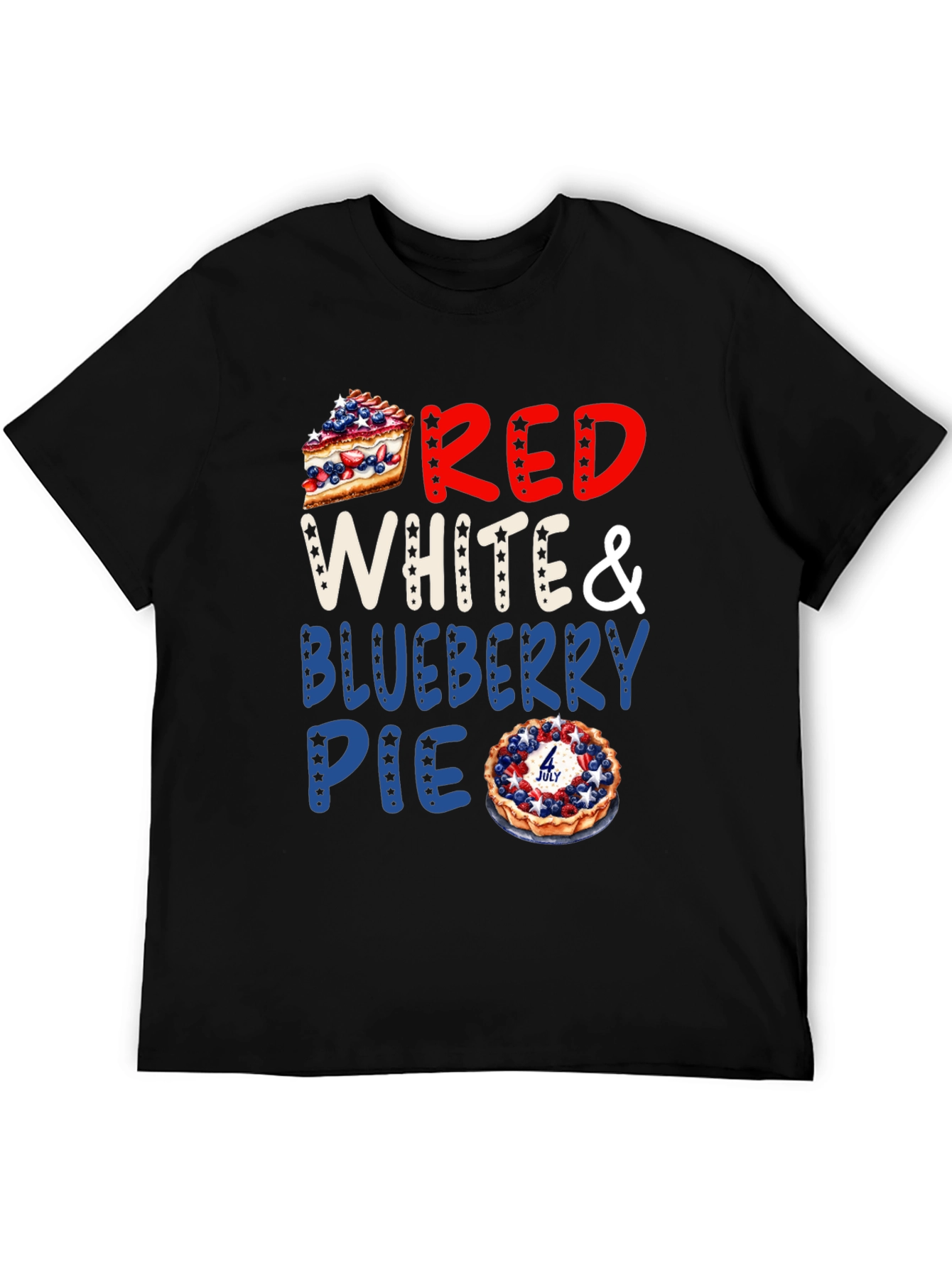 Red White & Blueberry Pie Patriotic T-Shirt