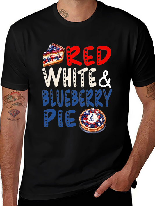 Red White & Blueberry Pie Patriotic T-Shirt