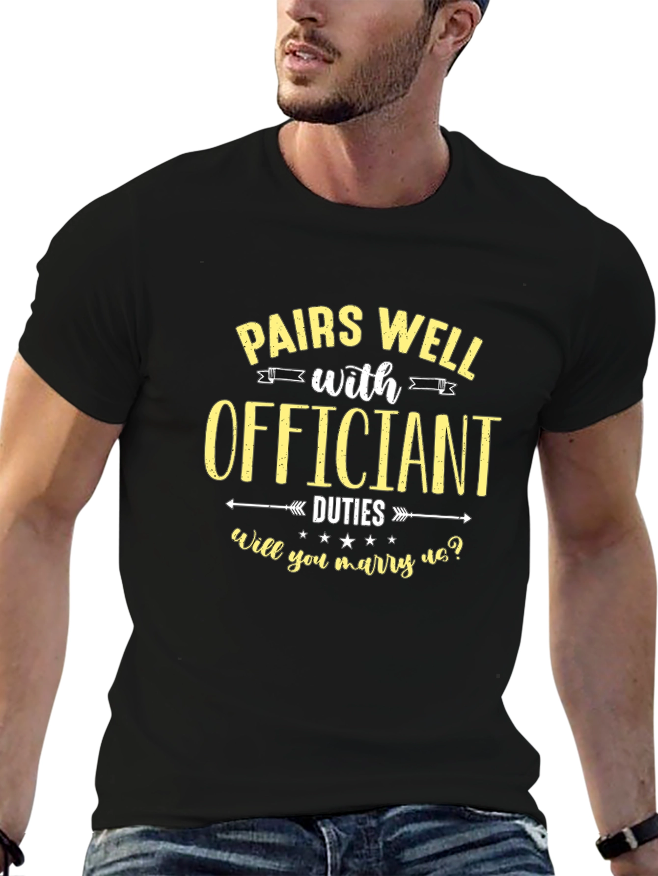Pairs Well with Officiant Duties T-Shirt