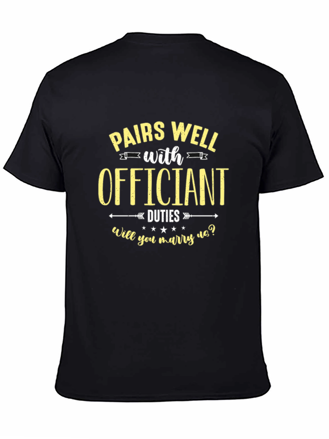 Pairs Well with Officiant Duties T-Shirt