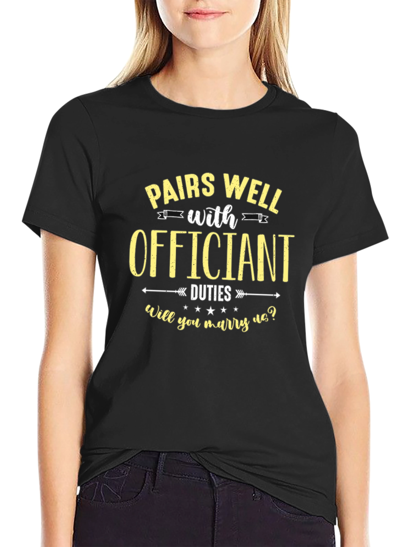 Pairs Well with Officiant Duties T-Shirt