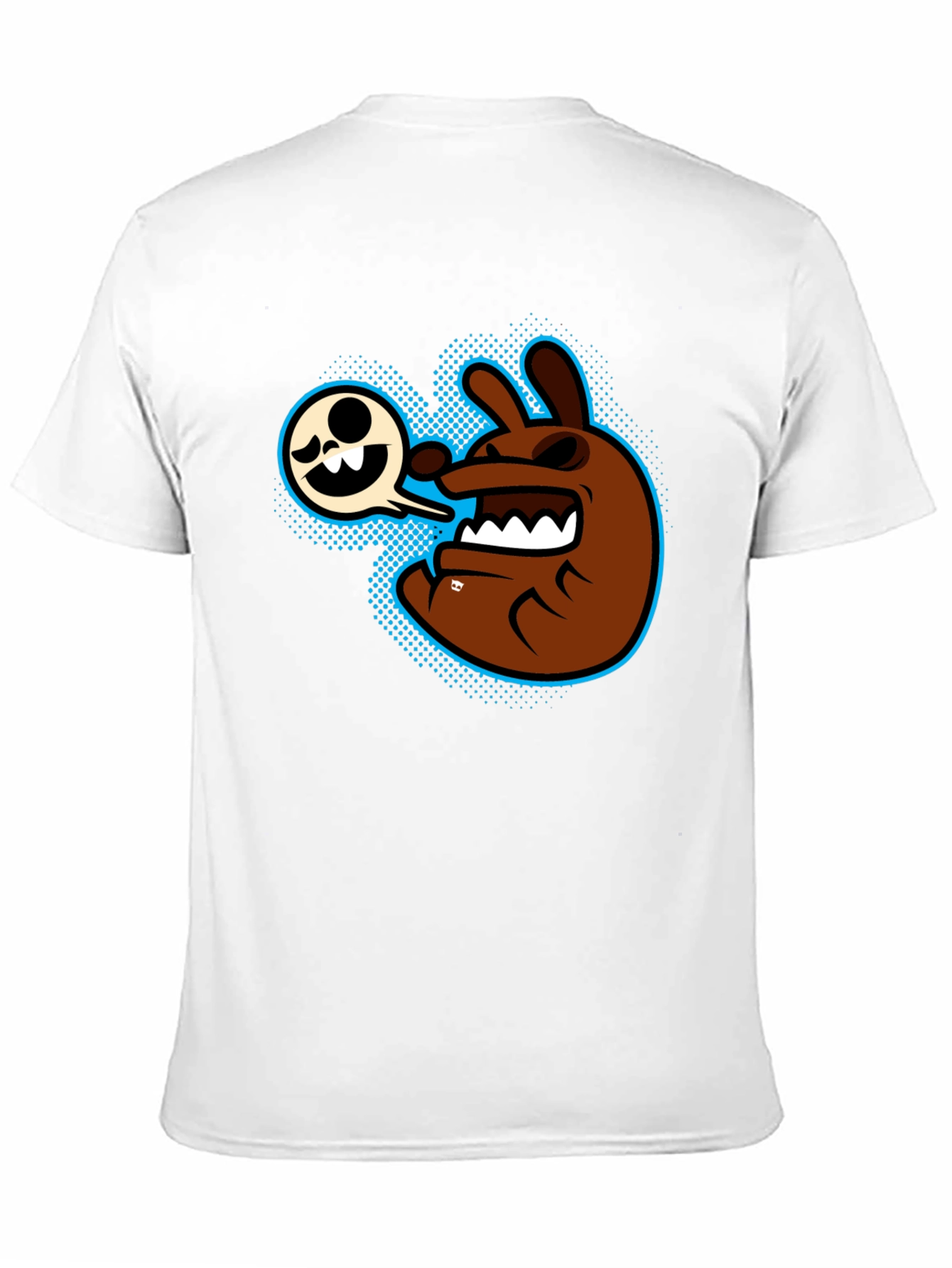 Cartoon Character Graphic T-Shirt - Mens Black Tee