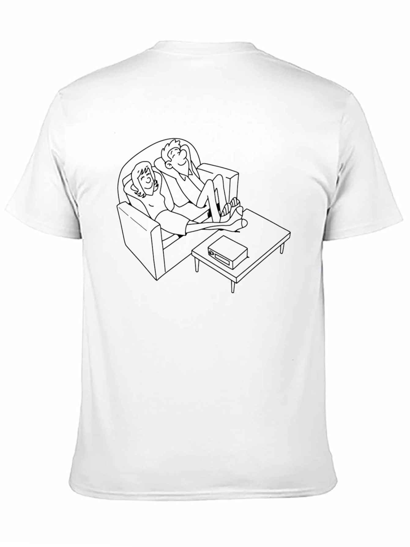 Relaxing Couch Potato Black T-Shirt
