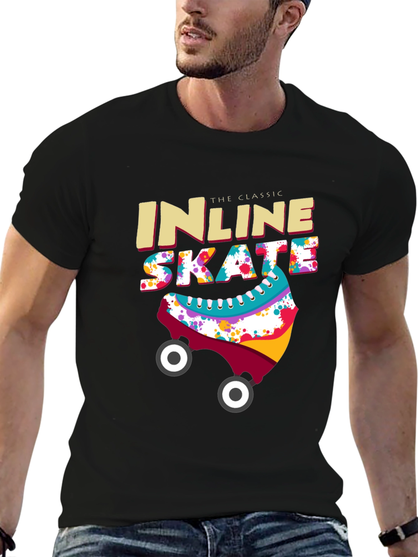 Classic Inline Skate T-Shirt - Retro Design