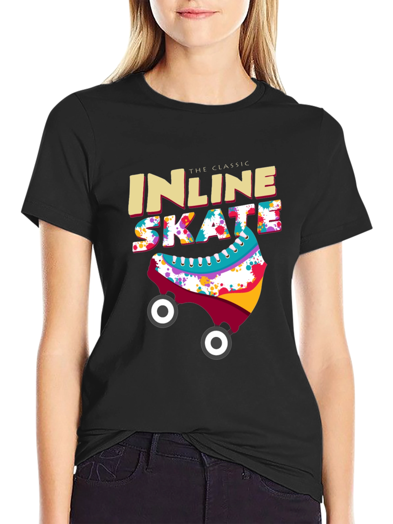 Classic Inline Skate T-Shirt - Retro Design