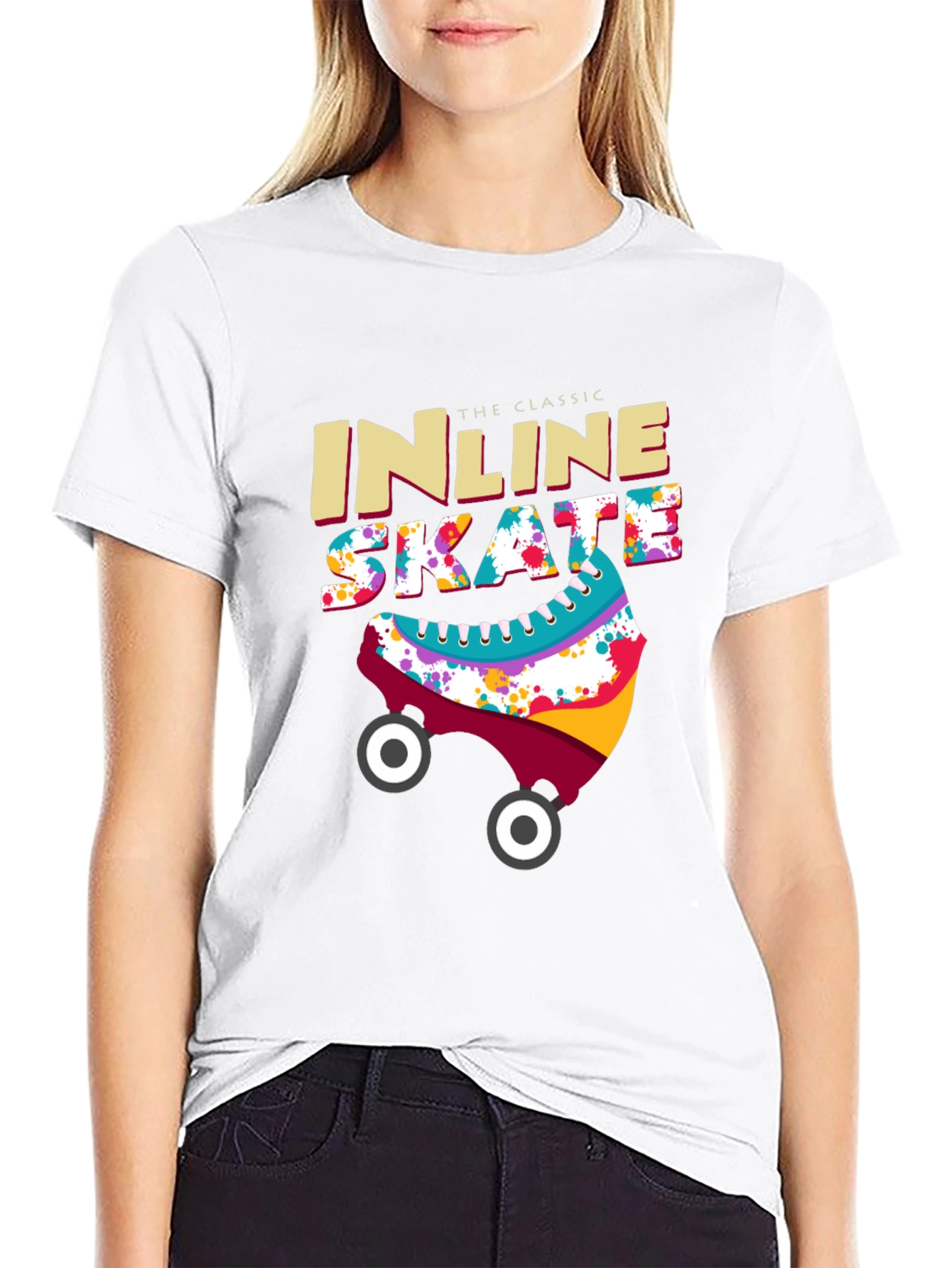 Classic Inline Skate T-Shirt - Retro Design
