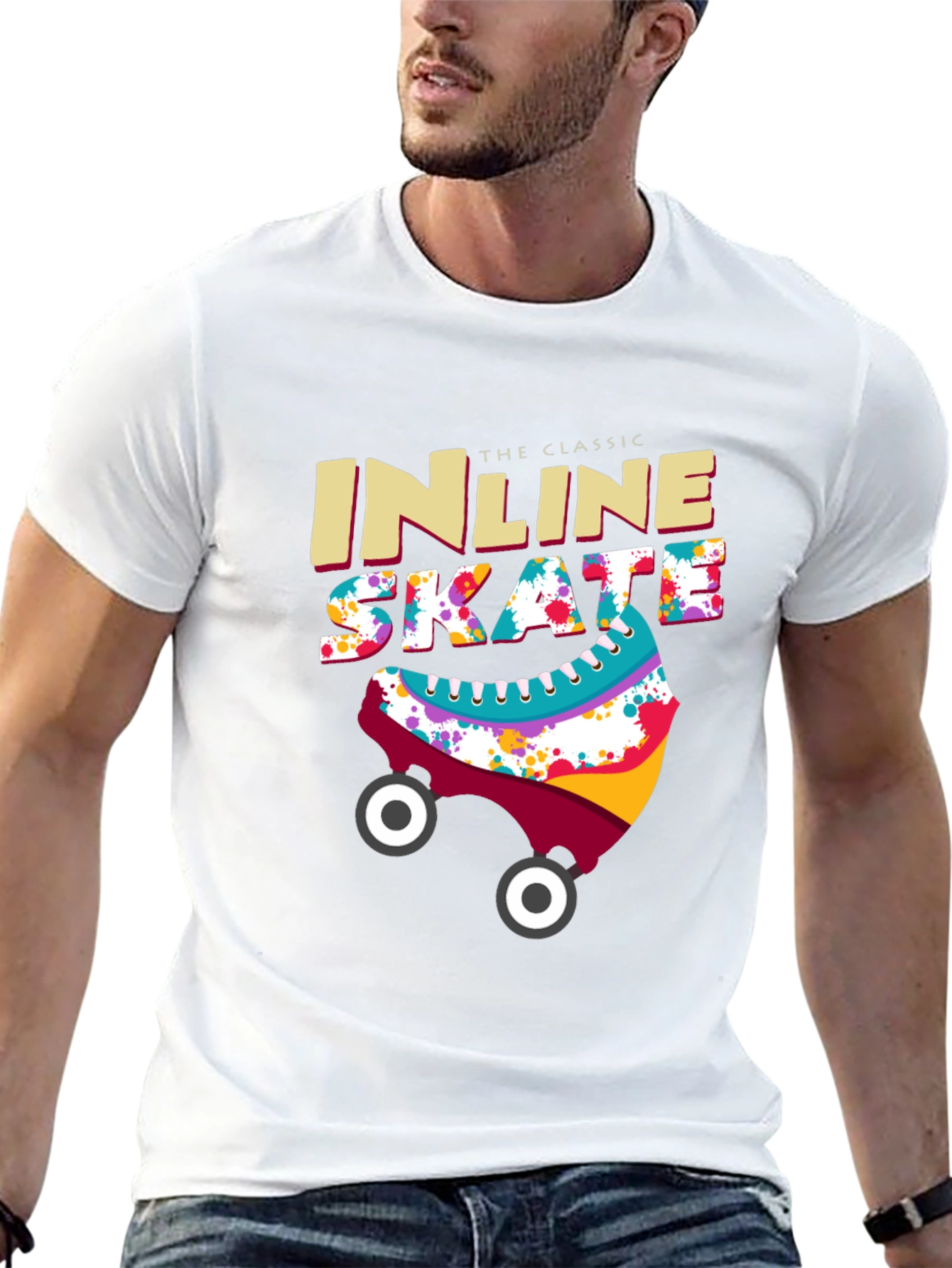 Classic Inline Skate T-Shirt - Retro Design