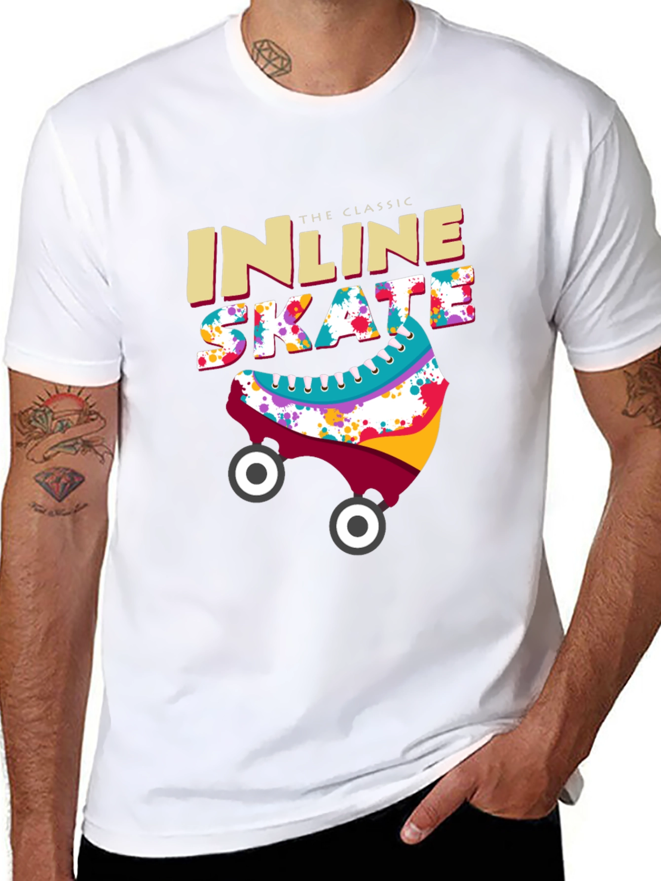 Classic Inline Skate T-Shirt - Retro Design