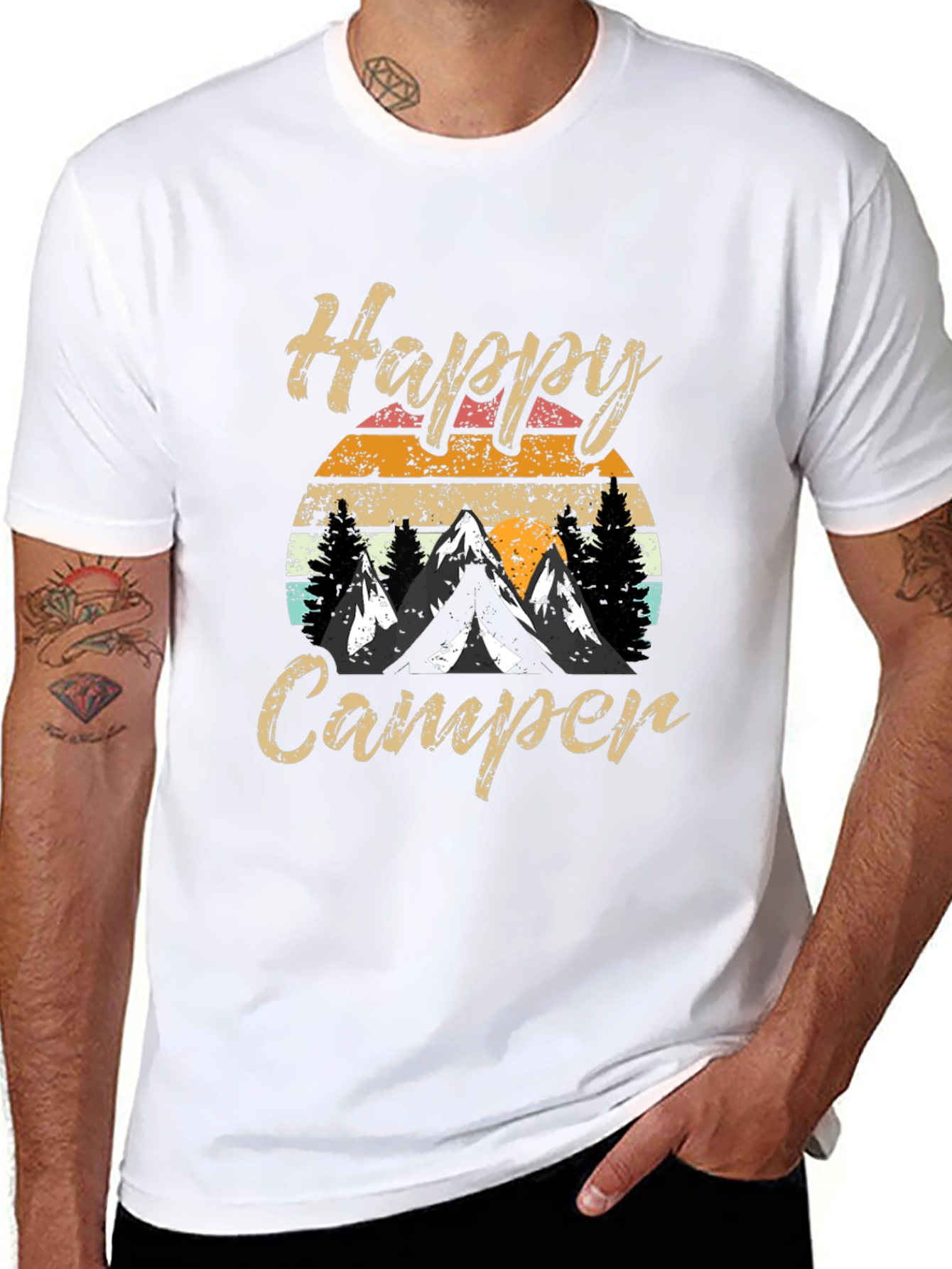 Happy Camper Retro Graphic Tee